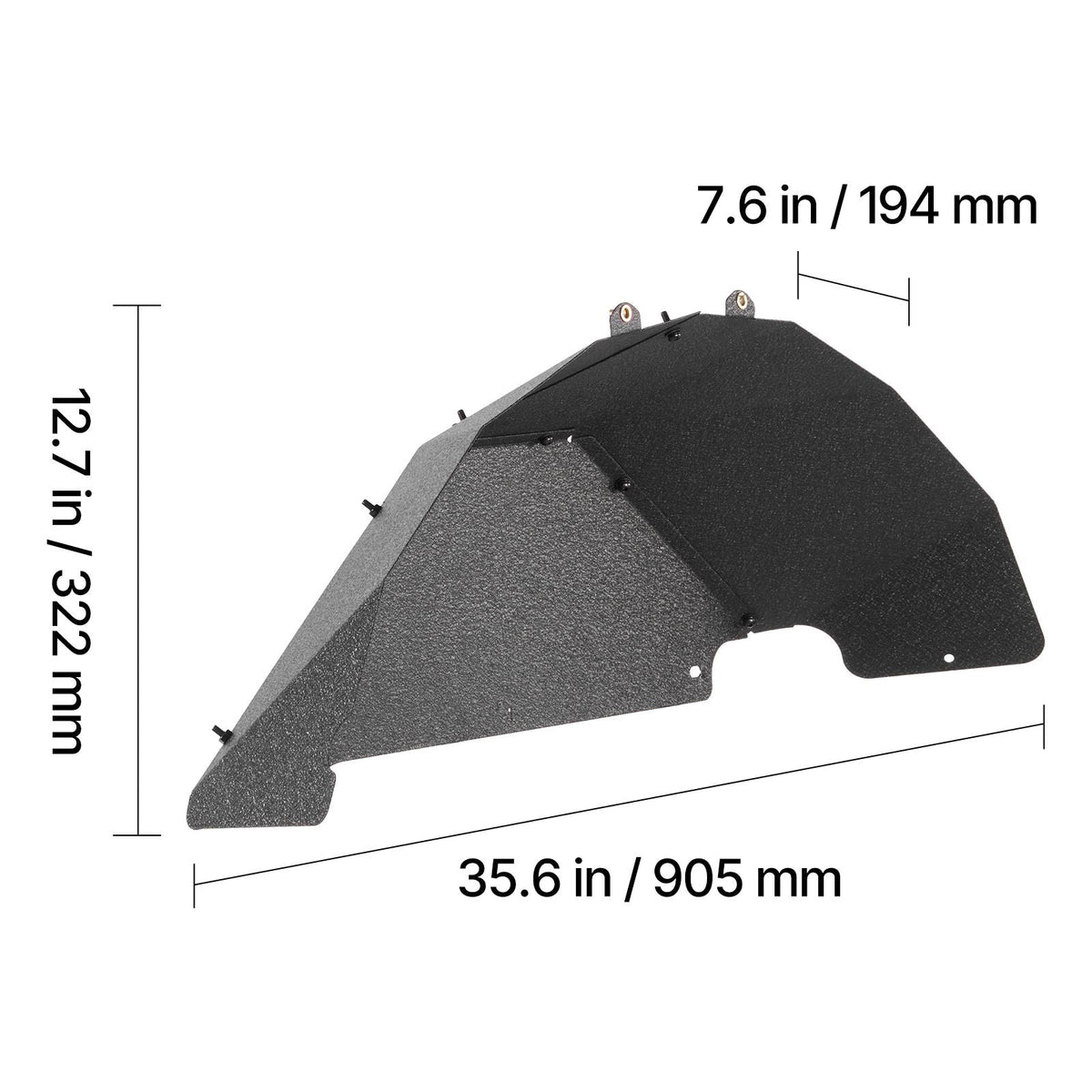 Inner Fender Liner, Rear Fender Liner Compatible with 2007-2018 Jeeps JK/JKU 2/4 Doors, Steel Mud Guards Bolt-on Style Fenders Flare, Wheel Well Cover Fenders Flare Liners, Scratch-Resistant
