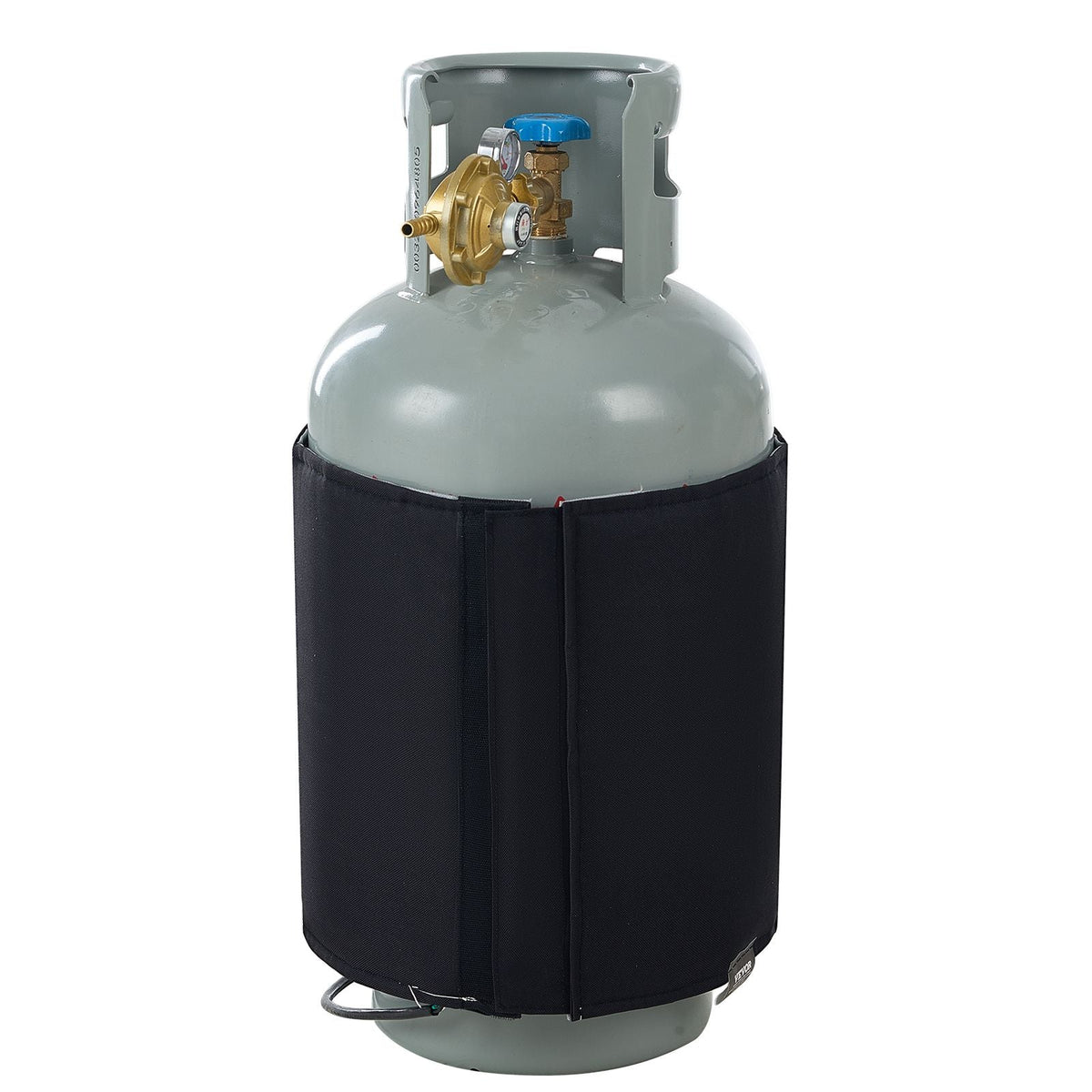 Insulated Band Style Gas Cylinder Warmer, Fits 40 lbs Gas Tanks 120W Propane Heater, Fixed Internal Thermostat Max Temp 90 Fahrenheit, Durable Waterproof Oxford Fabric, FCC Listed