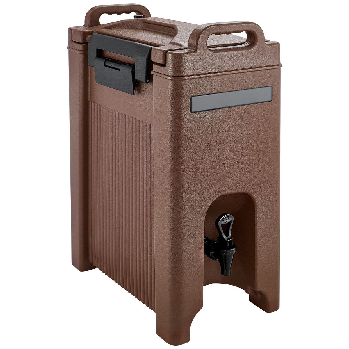 Insulated Beverage Dispenser, 5 Gal/19L Hot and Cold Beverage Server with Spigot & Handle, Food-Grade Thermal Drink Dispenser Cooler for Tea Coffee Water in Cafes & Restaurants, Brown