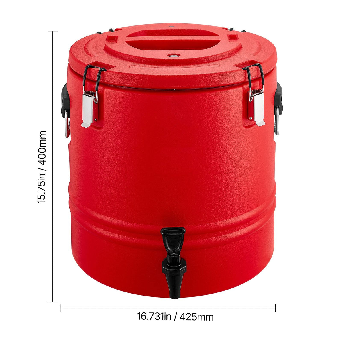 Insulated Beverage Dispenser, 8 Gal/30.3L Thermal Hot and Cold Drink Server Dispenser with Spigot, Food-Grade Cooler Jug with 304 Stainless Steel Interior, for Tea Coffee Restaurant Outdoor