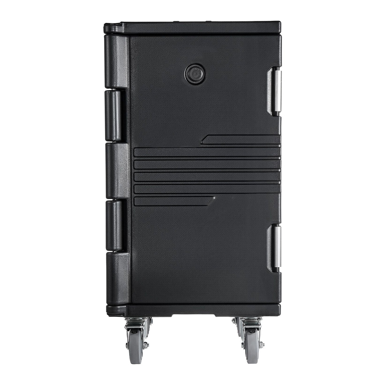 Insulated Food Pan Carrier, 127 Qt Non-Electrical Food Warmer, with Swivel Wheel & 304 Stainless Steel Latch, LLDPE Stackable Hot Box, for Various Pan Sizes(NOT Included), Fit Catering BBQ Event