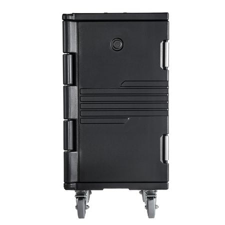 Insulated Food Pan Carrier, 127 Qt Non-Electrical Food Warmer, with Swivel Wheel & 304 Stainless Steel Latch, LLDPE Stackable Hot Box, for Various Pan Sizes(NOT Included), Fit Catering BBQ Event