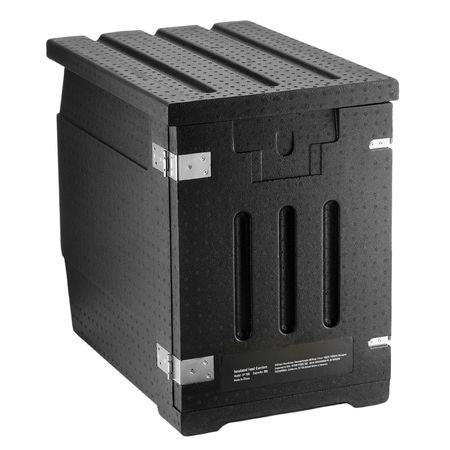 Insulated Food Pan Carrier, 82 Qt Hot Box for Catering, LLDPE Food Box Carrier with Double Buckles, Front Loading Food Warmer for Restaurant, Canteen, etc.