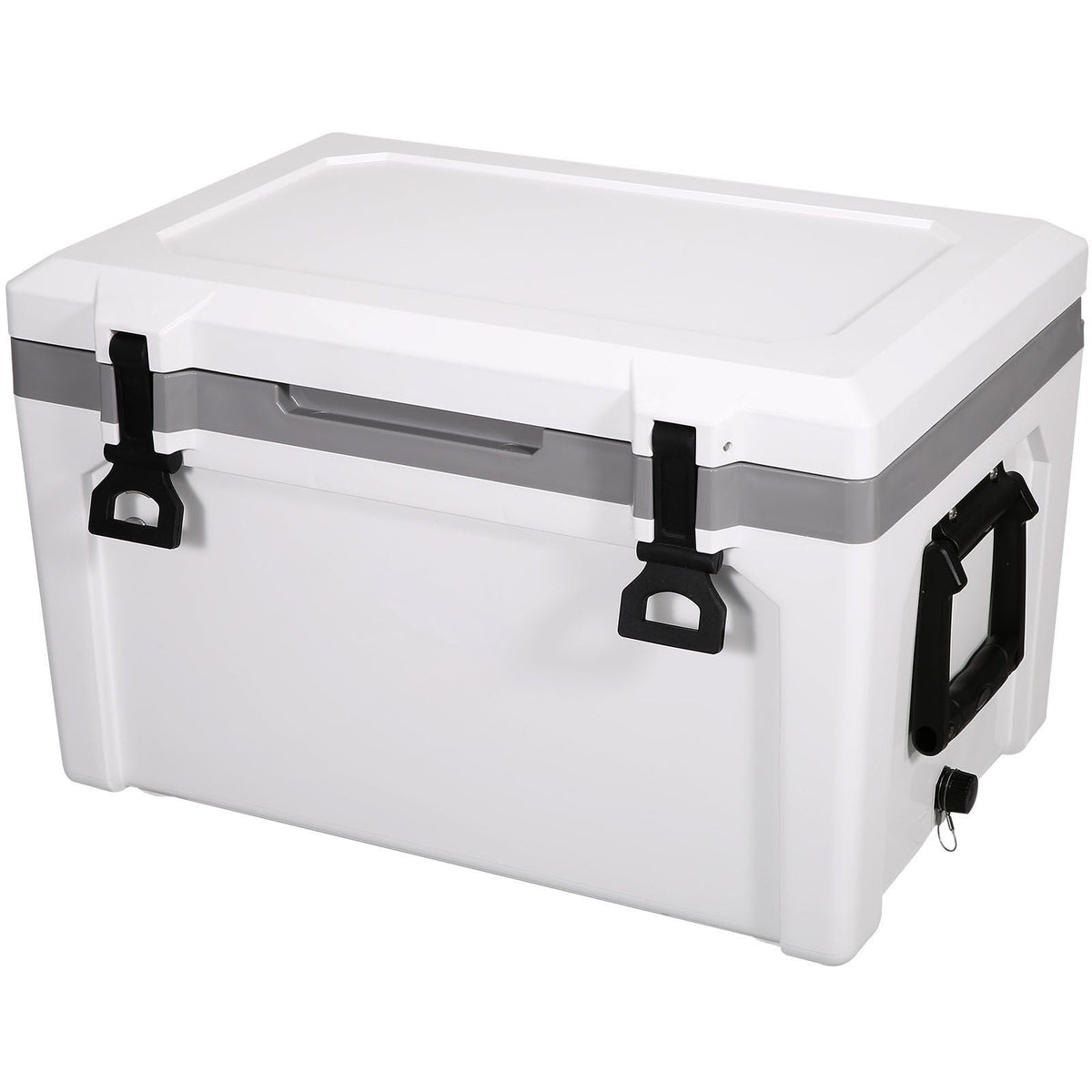 Insulated Portable Cooler, 52 qt, Holds 50 Cans, Ice Retention Hard Cooler with Heavy Duty Handle, Ice Chest Lunch Box for Camping, Beach, Picnic, Travel, Outdoor, Keeps Ice for up to 6 Days