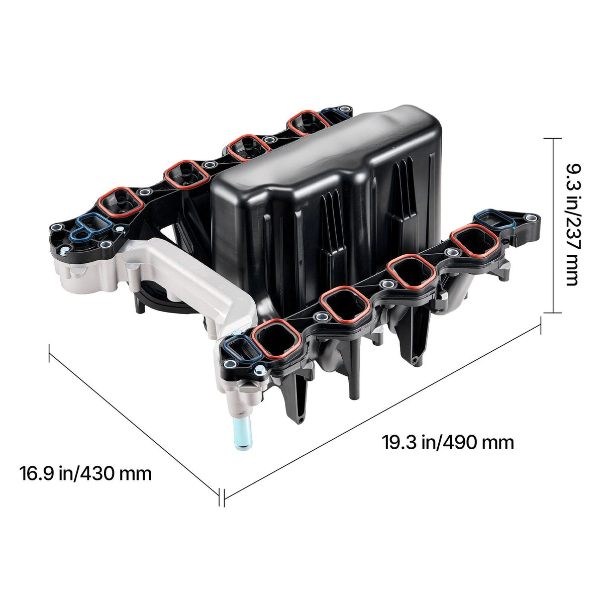 Intake Manifold, with Gasket, Engine Intake Manifold Assembly Compatible with 2000-2004 Ford F150/F250/F350, Replace 615-188, AC2Z-9424-A, 2L1Z-9424-AA, 4C2Z-9424-CA, 5C2Z-9424-AA, 9C2Z-9424-AA