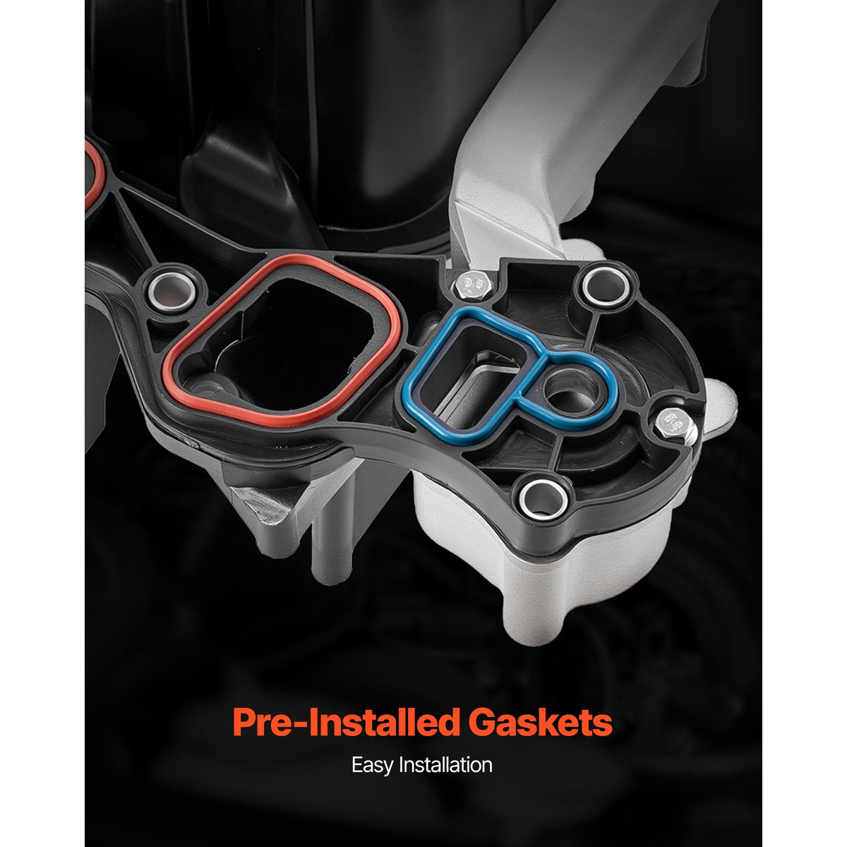 Intake Manifold, with Gasket, Engine Intake Manifold Assembly Compatible with 2000-2004 Ford F150/F250/F350, Replace 615-188, AC2Z-9424-A, 2L1Z-9424-AA, 4C2Z-9424-CA, 5C2Z-9424-AA, 9C2Z-9424-AA