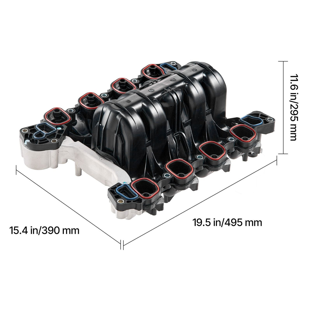 Intake Manifold, with Gasket, Engine Intake Manifold Assembly Compatible with 2007-2008 Ford F-150 / E-150 / E-250, Automotive Engine Replacement Kit Replace 615-375, 7L3Z-9424-B, 7L3Z-9424-F
