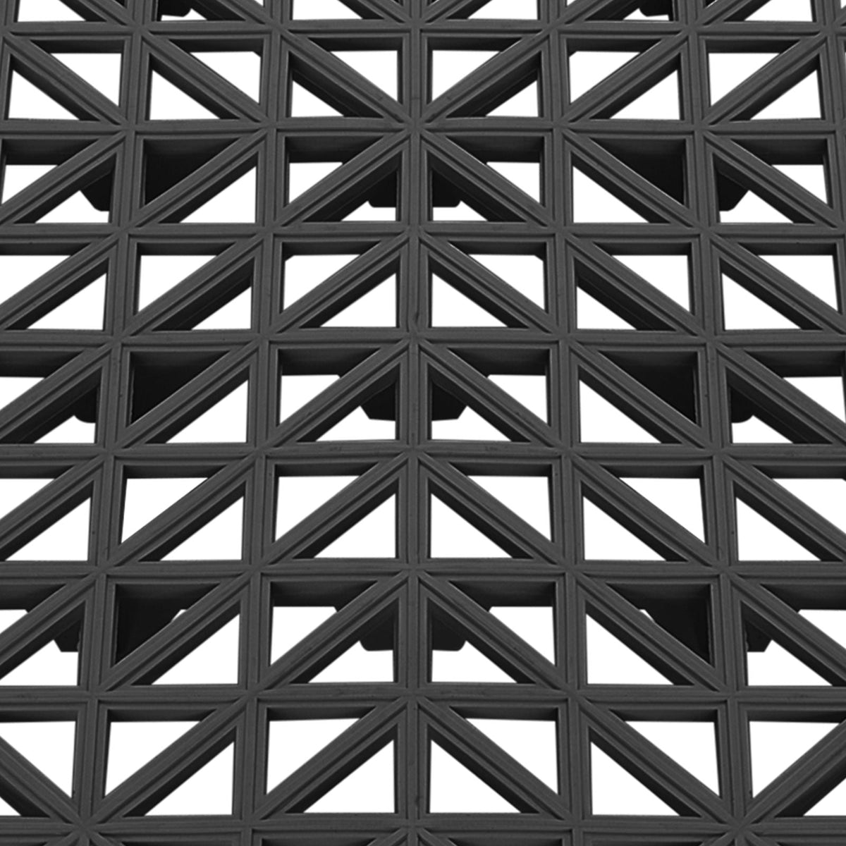 Interlocking Tile 55PCS Black, Drainage Tiles 12" x 12" Splicing, Soft PVC Interlocking Drainage Floor Tiles, Non-Slip Drainage Holes for Restroom, Bathroom, Kitchen, Pool, Wet Areas