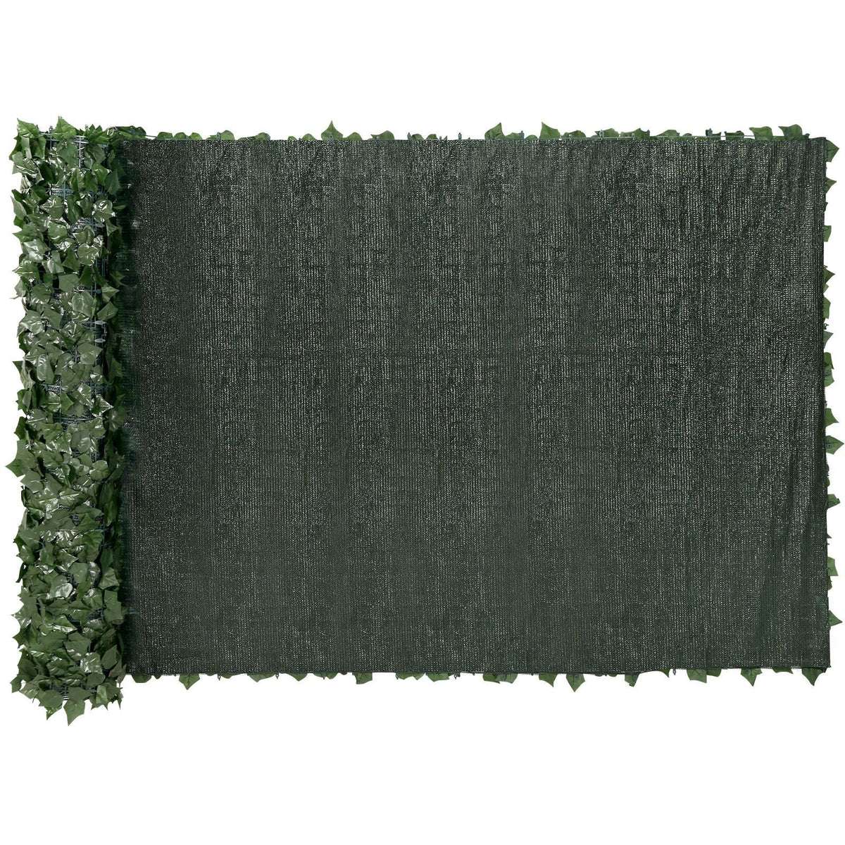 Ivy Privacy Fence, 59 x 158in Artificial Green Wall Screen, Greenery Ivy Fence w/ Mesh Cloth Backing and Strengthened Joint, Faux Hedges Vine Leaf Decoration for Outdoor Garden, Yard, Balcony