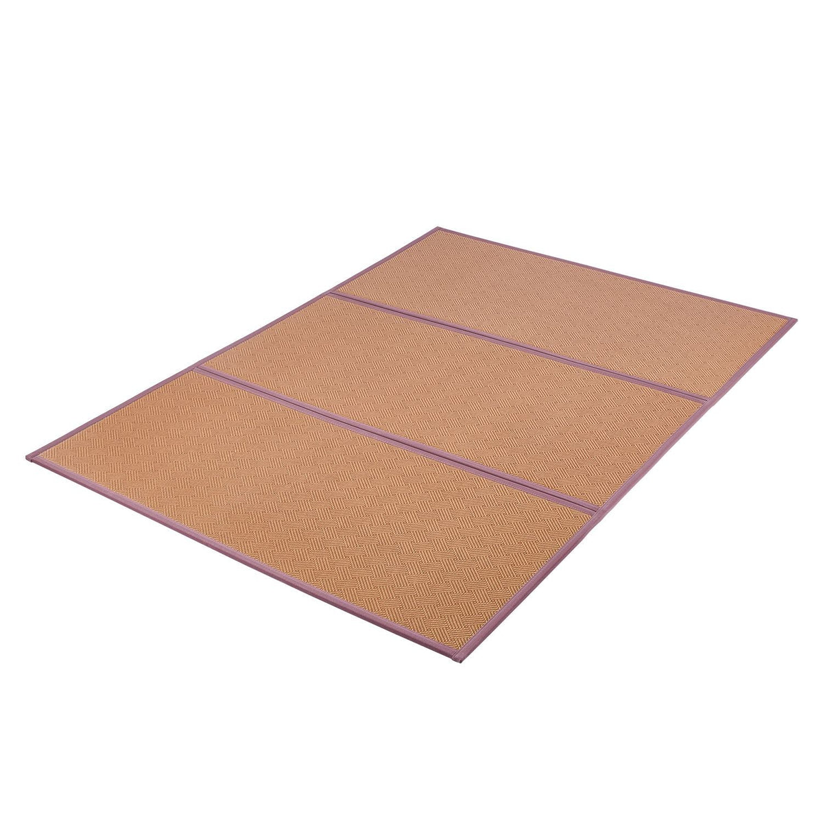 Japanese Tatami Mat, 80 x 55 in Foldable Handwoven Natural Rattan Tatami Mat, Non-Slip & Easily Cleaned Japanese Tatami Floor Mat, Summer Breathable Sleeping Mat for Meditation Yoga Relaxation