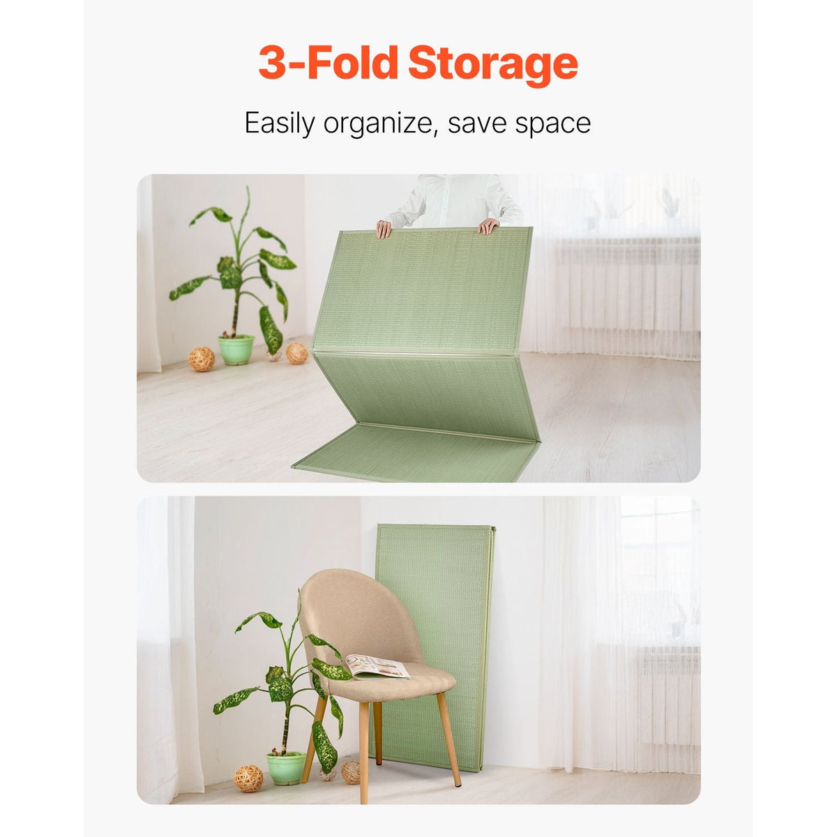 Japanese Tatami Mat, Full Size Foldable Japanese Tatami Mattress( Natural Rush Grass), Japanese Floor Mattress with Non-Slip Backing & Fresh Scent, Futon Mattress for Sleeping Meditation Yoga