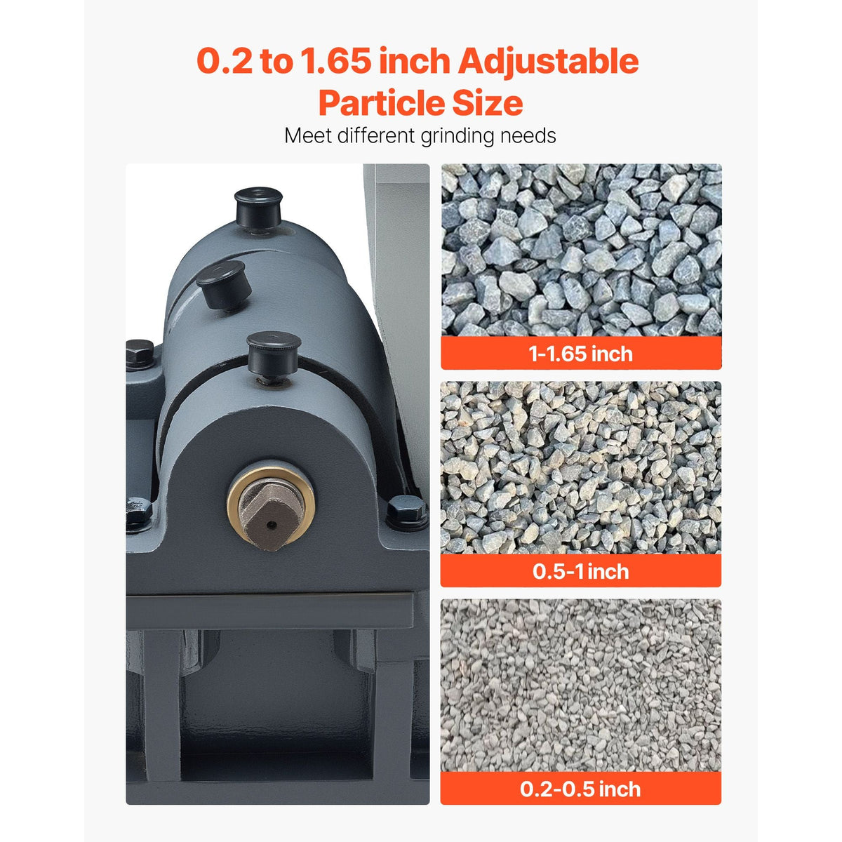 Jaw Crusher Machine, 2.2KW High Power Rock Stone Crush Machine, 6.10 x 5.12 inch Feeding Port, 1740 RPM Speed Stone Shatter Grinder, Electric Stone Shatter 220V, for Rock Coal Glass Bottle