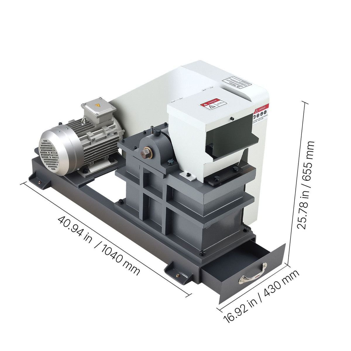 Jaw Crusher Machine, 2.2KW High Power Rock Stone Crush Machine, 6.10 x 5.12 inch Feeding Port, 1740 RPM Speed Stone Shatter Grinder, Electric Stone Shatter 220V, for Rock Coal Glass Bottle