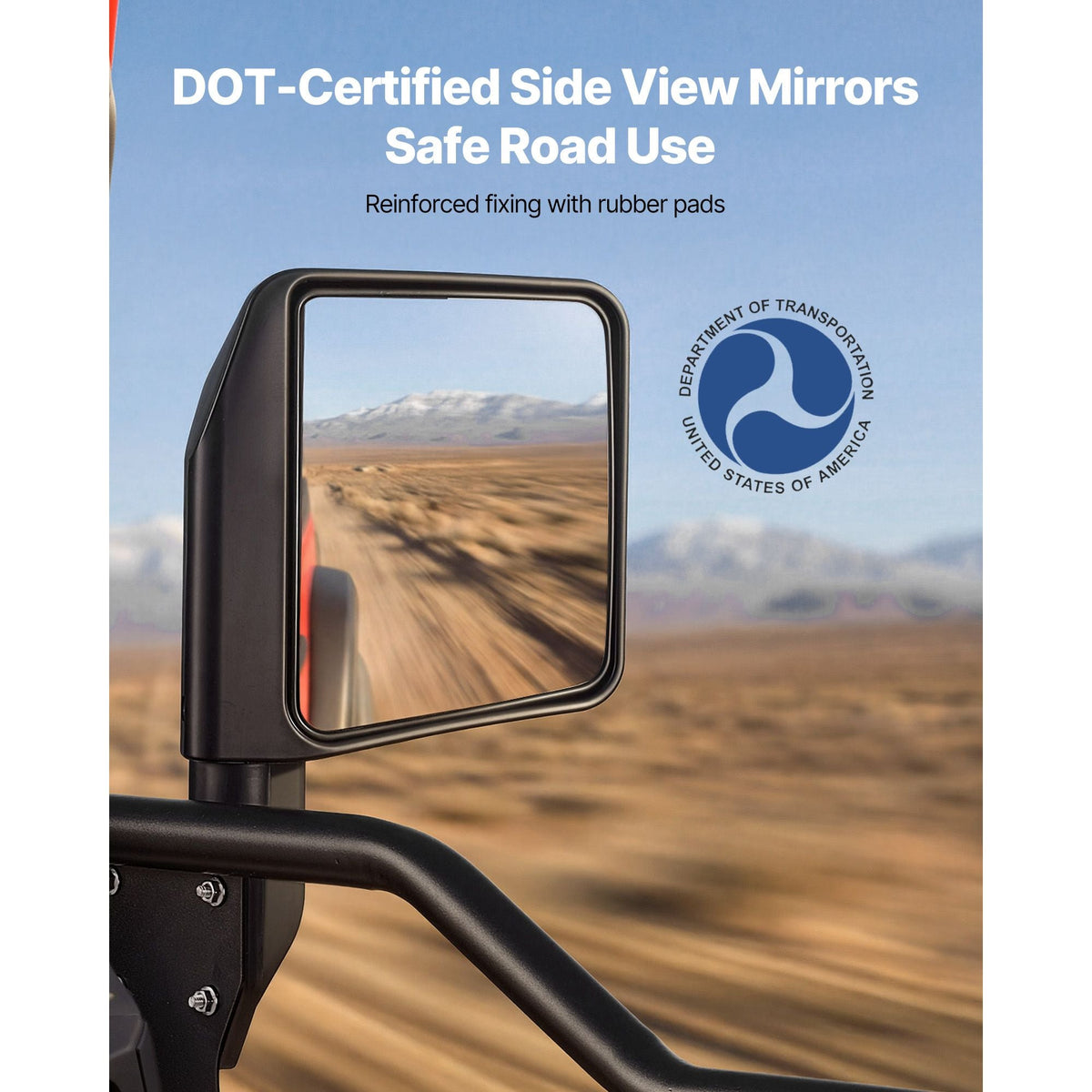 Jeep Tube Doors, 4-Door, Compatible with 2007-2018 Jeep Wrangler JK JKU Unlimited, Steel Off Road Front & Rear Tubular Half Doors with DOT Certified Side View Mirrors, Storage Bag & Rubber Pads