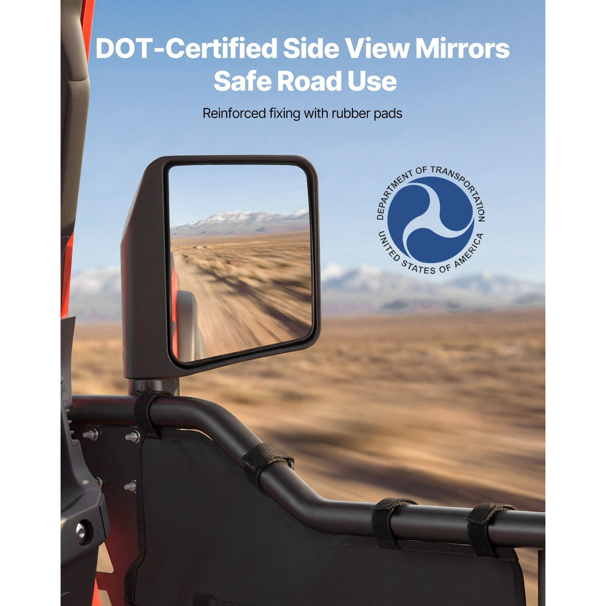 Jeep Tube Doors, 4-Door, Compatible with 2018-2026 Jeep Wrangler JL & 2020-2026 Gladiator JT, Steel Off Road Front & Rear Tubular Half Doors with DOT Certified Side View Mirrors and Storage Bag