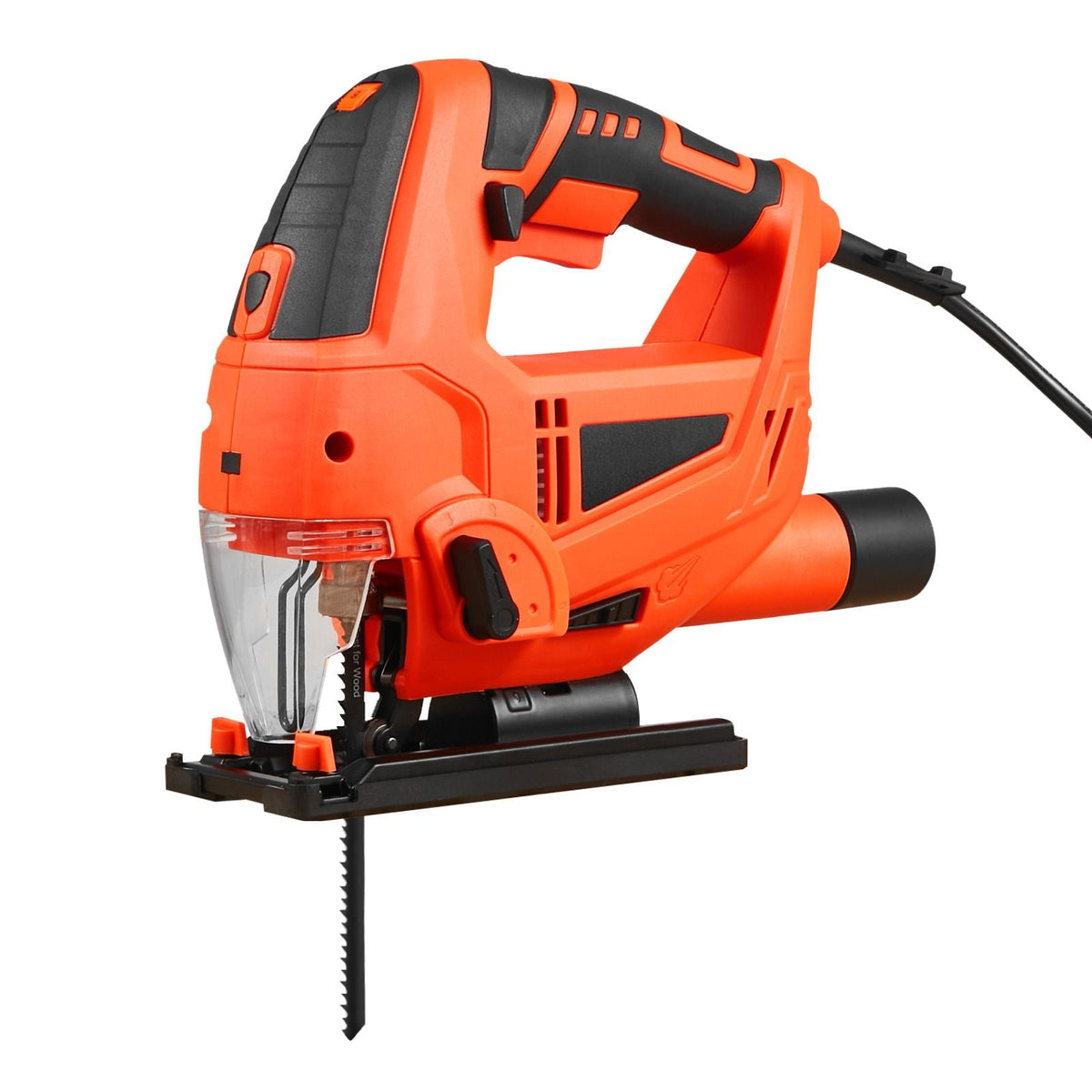 Jig Saw, 6.5 Amp, 3000 SPM Blade Speed, Electric Jigsaw with 6 pcs Blades, LED Light, 6 Variable Speed, 0- 45° Bevel Cuts, 4 Orbital Settings for Straight/Circle Cutting, for Wood and Metal