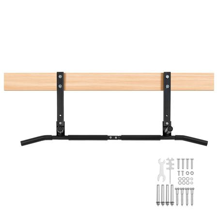 Joist Mount Pull Up Bar, Ceiling Mounted Chin Up Bar for Home Gym, Multi-Grip Pull Ups, 42 in Width Multifunctional Training Station, Heavy Duty Steel Upper Body Workout Bars, 440 lbs Capacity