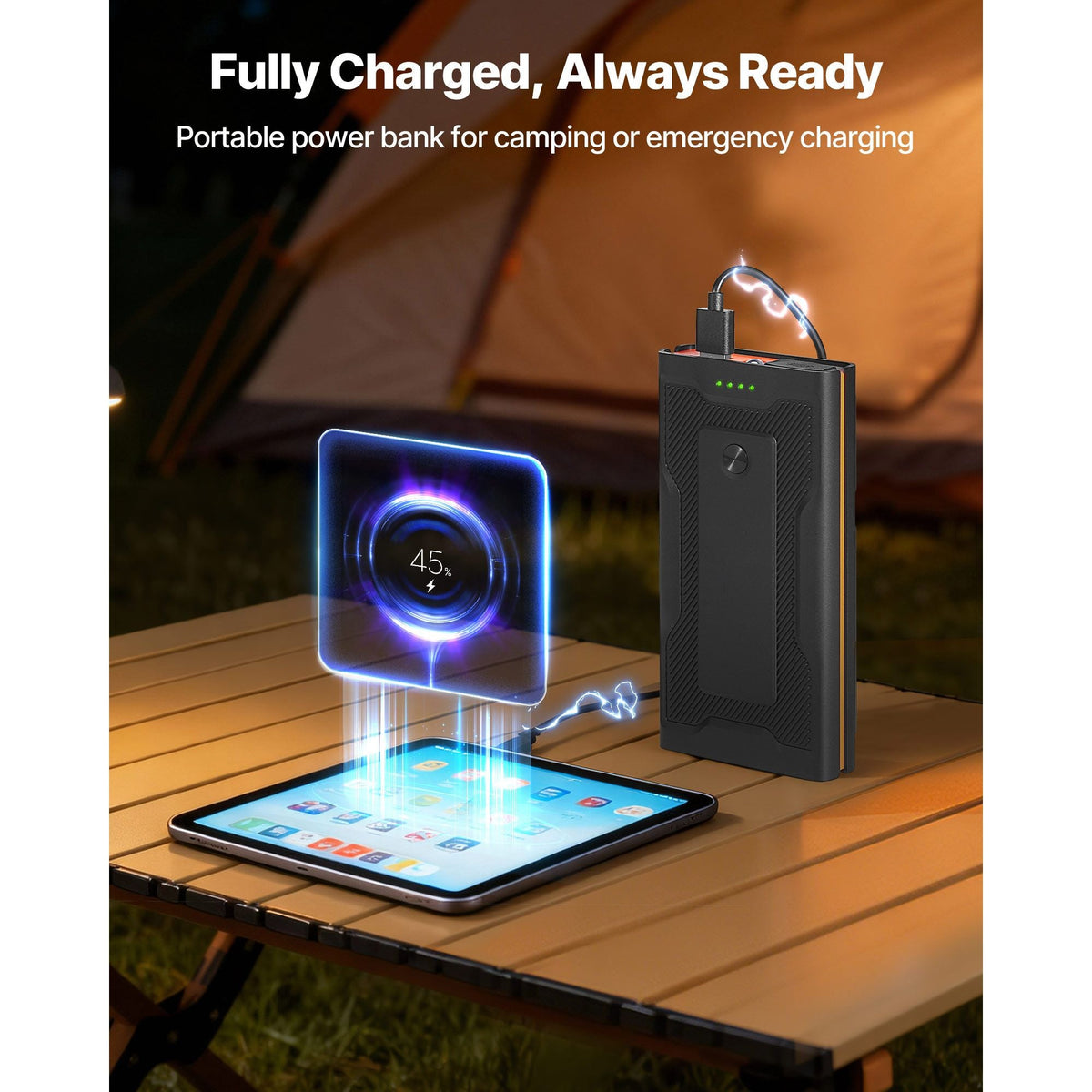 Jump Starter, 1000A Peak, Car Jumper Starter Battery Pack, 12V Portable Lithium Battery Booster, Jump Box Power Bank with 3 Modes Flashlight and Jumper Cable, for Up to 5L Gas & 3L Diesel Engine