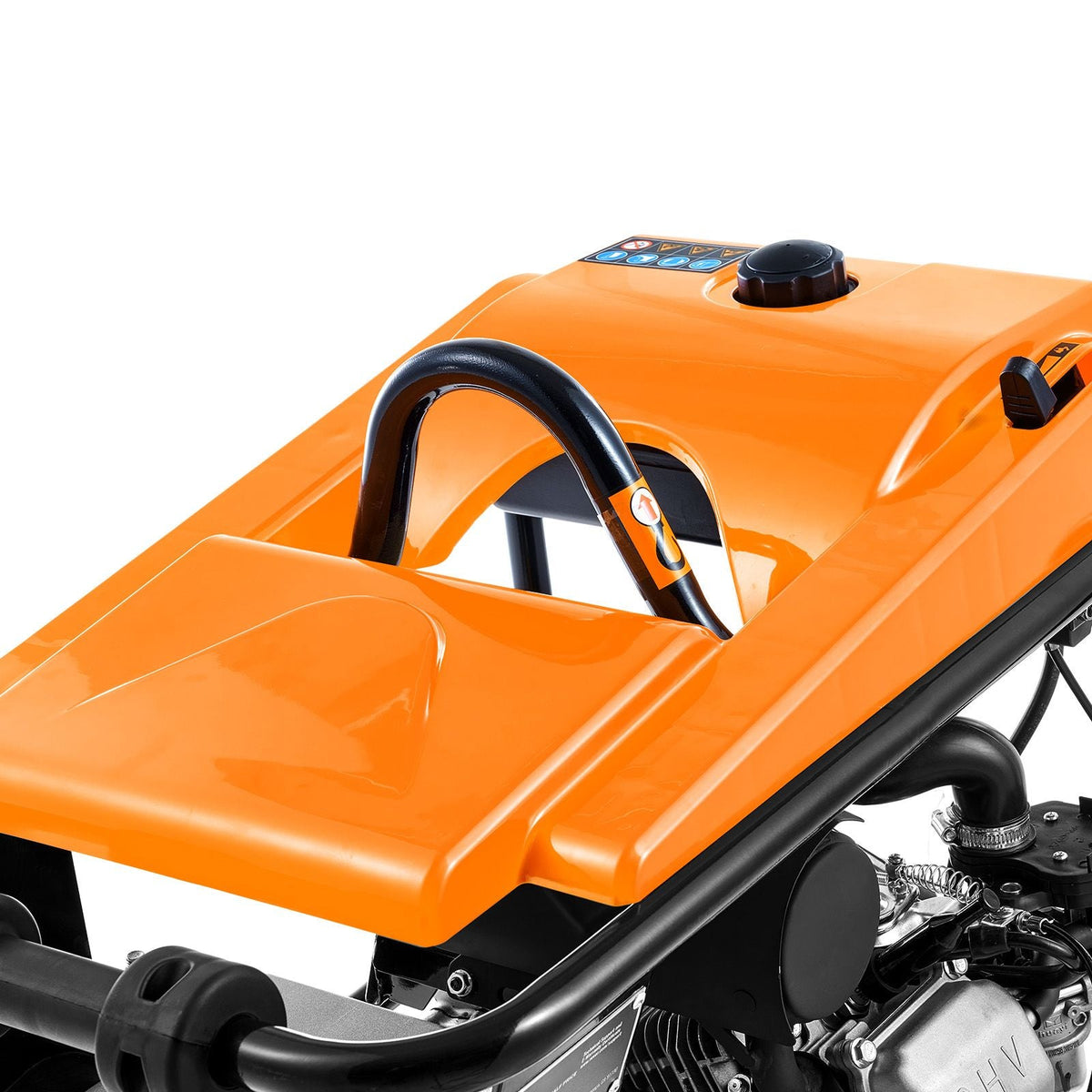 Jumping Jack Compactor, 6.5 HP Vibratory Rammer Fuel-Powered 196 cc Engine Tamper, 3600 lbs Impact Force, 26" Max Compaction Depth, for Soil, Gravel, Footings, Concrete Slabs, and Foundations