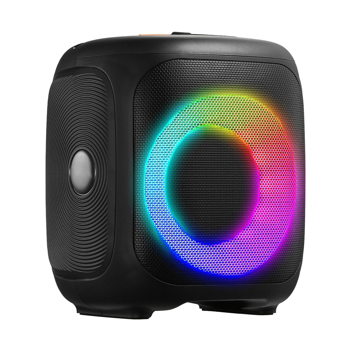 Karaoke Machine for Adults, 15W, 4-inch Portable Bluetooth Speaker with 2 Wireless Microphones, LED Light, TWS Function, Handle, Supports Micro TF Card, USB, AUX, for Home Karaoke Party Singing