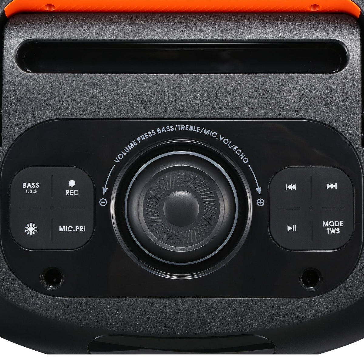 Karaoke Machine for Adults, 30W, 6.5-inch Portable Bluetooth Speaker with 2 Wireless Microphones, LED Light, TWS Function, Handle, Support Micro TF Card, USB, AUX, for Home Karaoke Party Singing