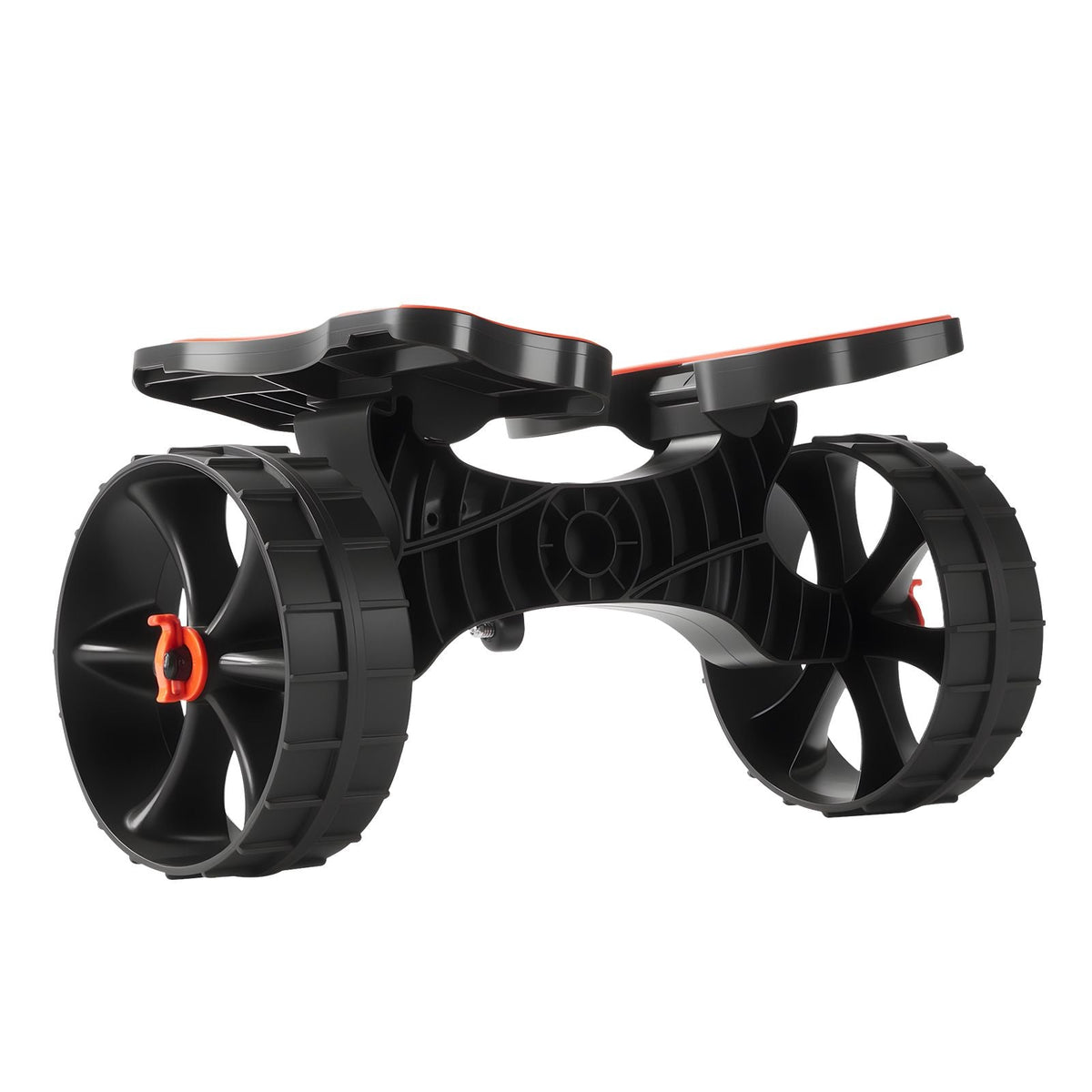 Kayak Cart, 300 lbs Load Capacity, Foldable Kayak Trolley with 10-inch Solid Rubber Tires & 1 Ratchet Strap, Paddle Board Trolley for Carrying Kayaks, Canoes, Paddleboards, Float Mats, Jon Boats