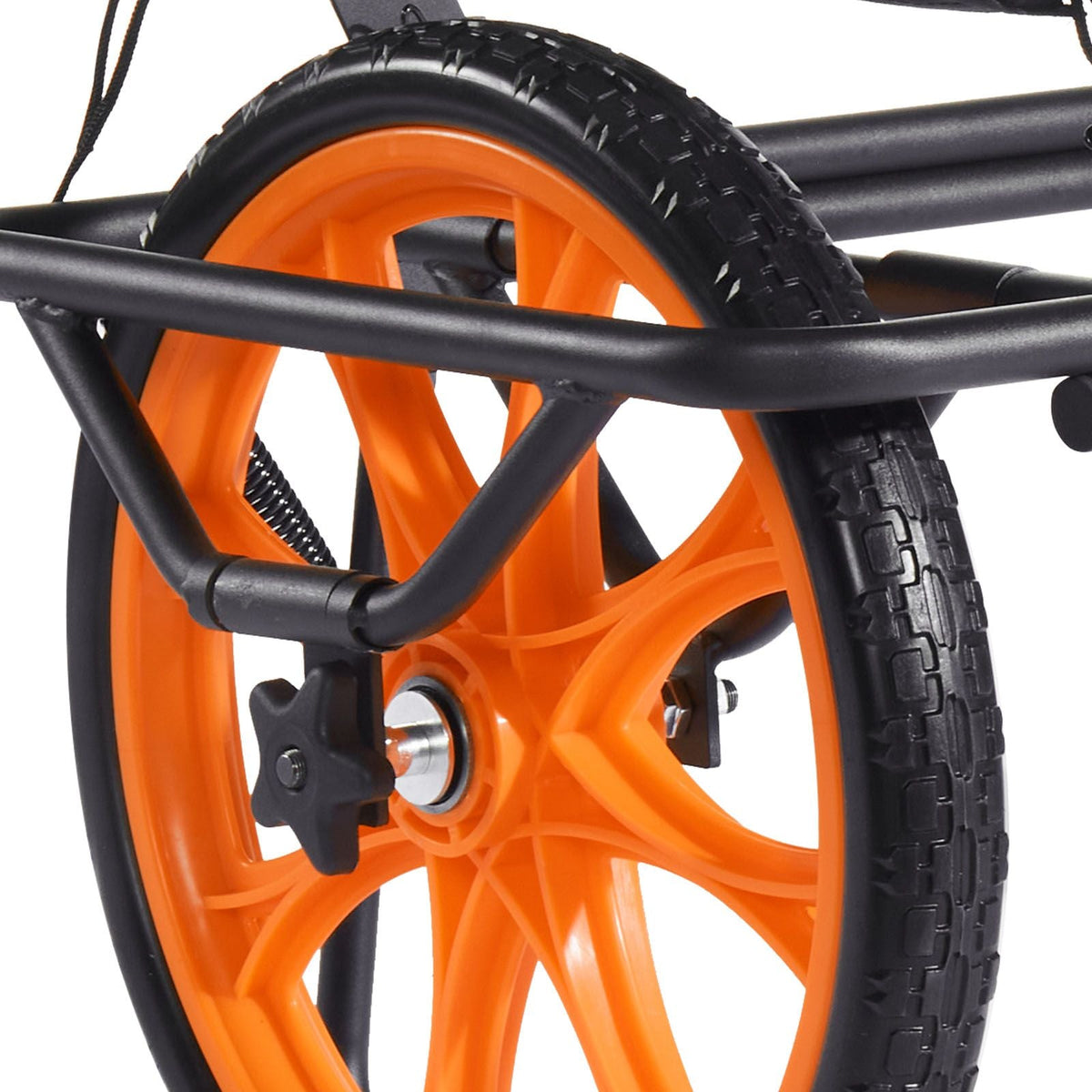 Kayak Cart, 330 lbs Load Capacity, Canoe Cart Dolly with 15-inch Solid Rubber Tires & Kickstand, Assembles & Disassembles Within Seconds, Paddle Board Trolley for Kayaks, Canoes, Paddleboards