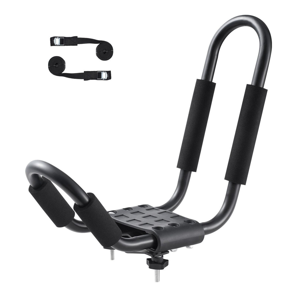 Kayak Roof Rack, 1 Pair J-Bar, Soft Roof Rack, Top Mount Tie Down, Carrier for kayak, Surf Board, Canoe, SUP, Ski Board, Mount on Car, SUV, Truck, 1 Kayak