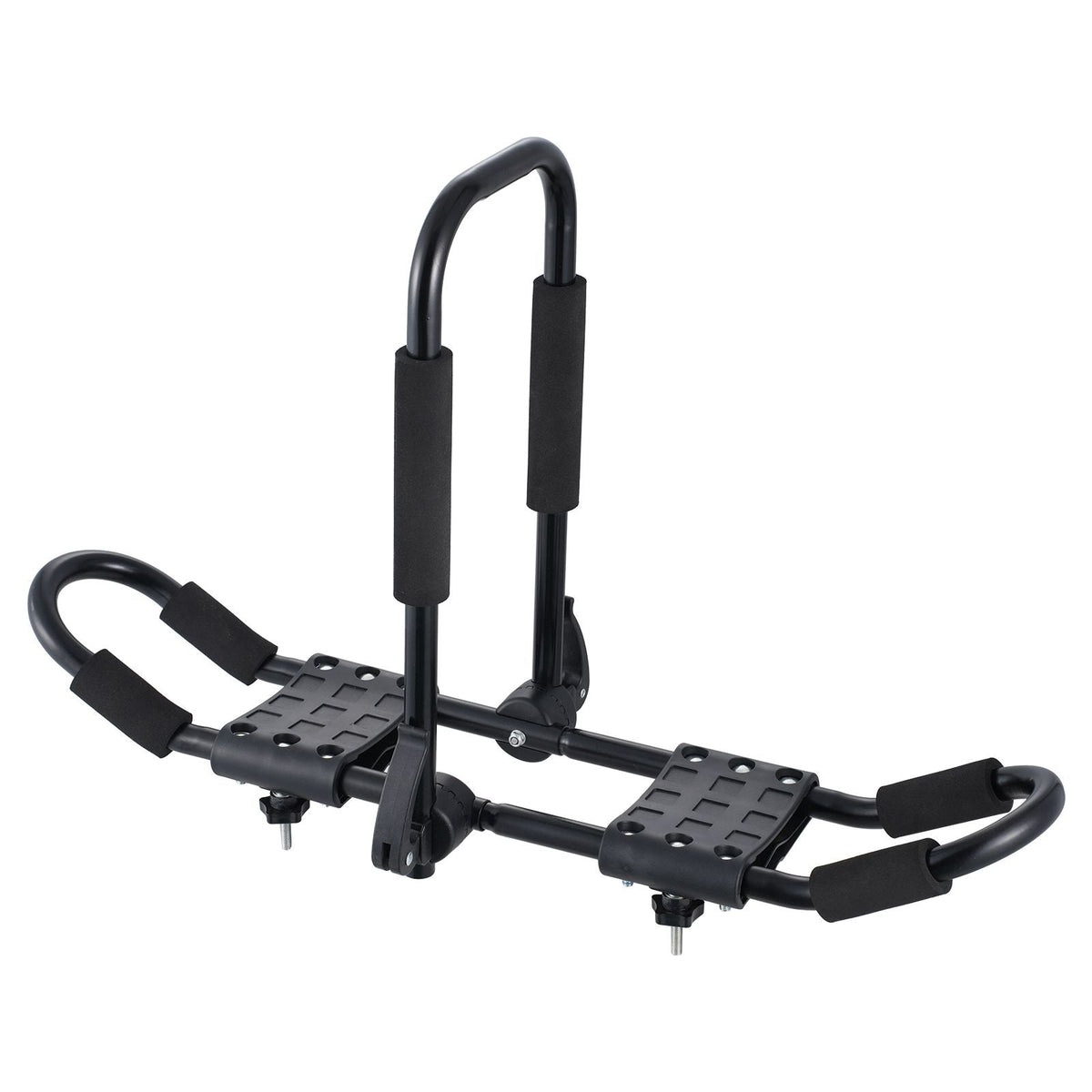 Kayak Roof Rack 1 Pair J-Bar, Soft Roof Rack, Top Mount Tie Down, Carrier for kayak, Surf Board, Canoe, SUP, Ski Board, Mount on Car, SUV, Truck, 2 Kayaks