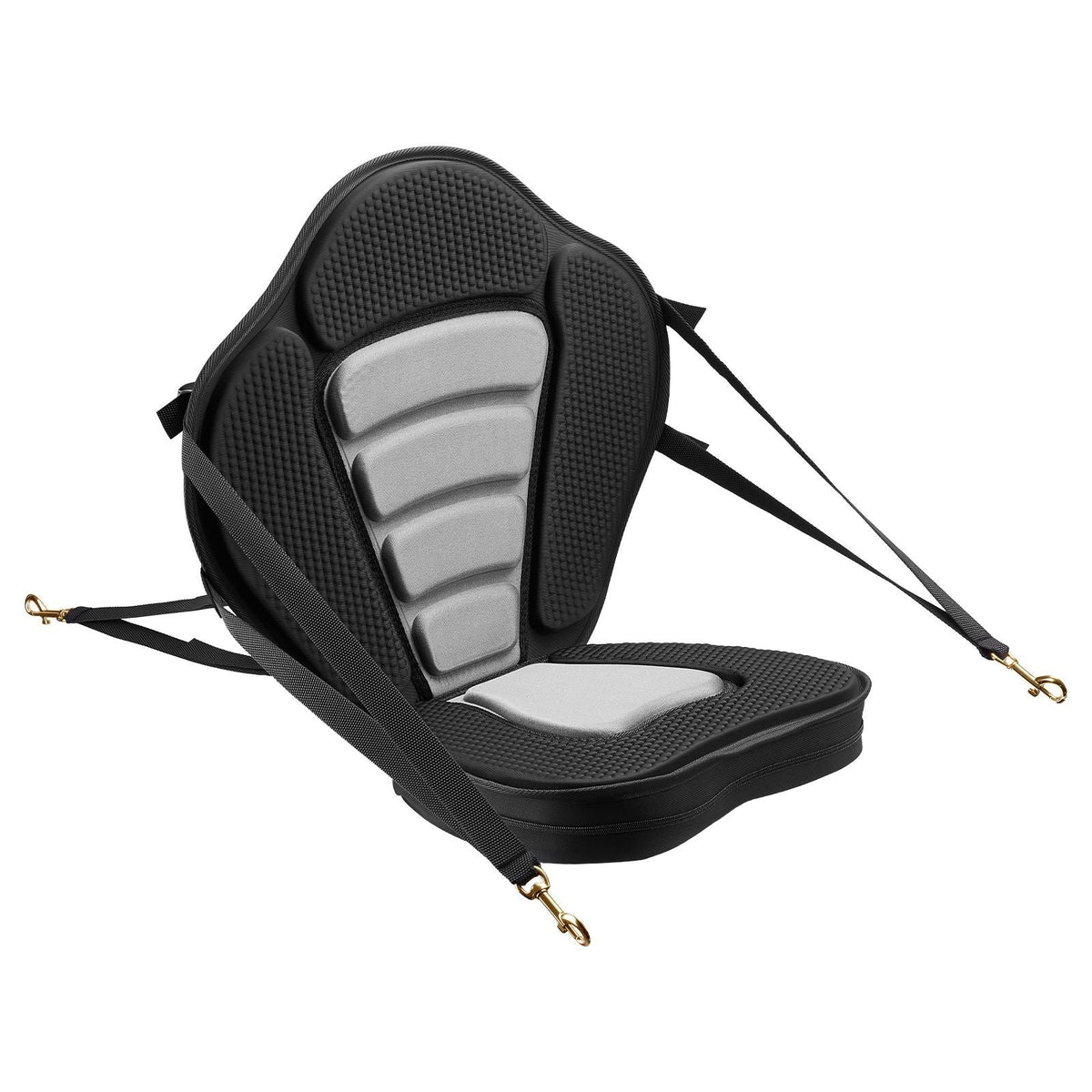 Kayak Seat, 1 Pack 2.6" Thick, Universal Paddle Board Seat with Back Support, Sit-on-Top Soft Padded Cushion with Storage Bag & Adjustable Straps for SUP, Canoe, Fishing Boat, Inflatable Kayak