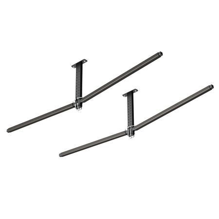 Kayak Storage Rack for 2 Kayaks, Holds Up to 250 lbs, Heavy Duty Adjustable Ceiling Rack for Garage Ceiling Mount, Overhead Garage Storage Hanger for Canoe, Ladder, SUP, Surfboard & Paddleboard