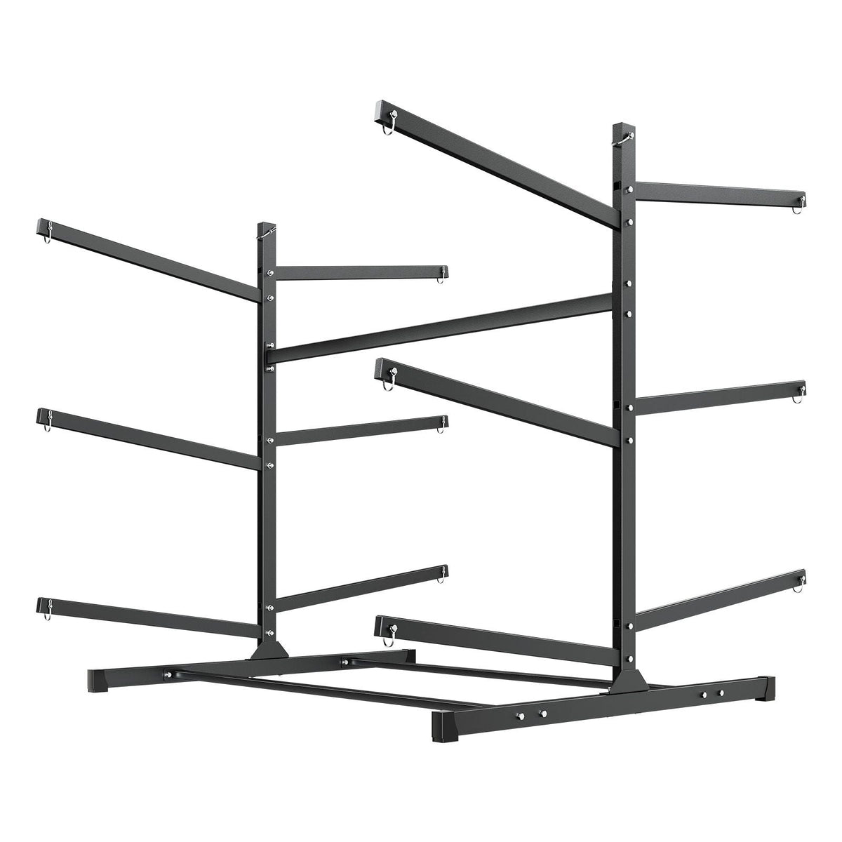 Kayak Storage Rack for 6 Kayaks, Holds 400 lbs, Heavy Duty Freestanding Stand for Indoor Outdoor Garage Shed Dock, Storage Rack Stand Holder for Canoe, Small Boat, SUP, Surfboard & Paddleboard