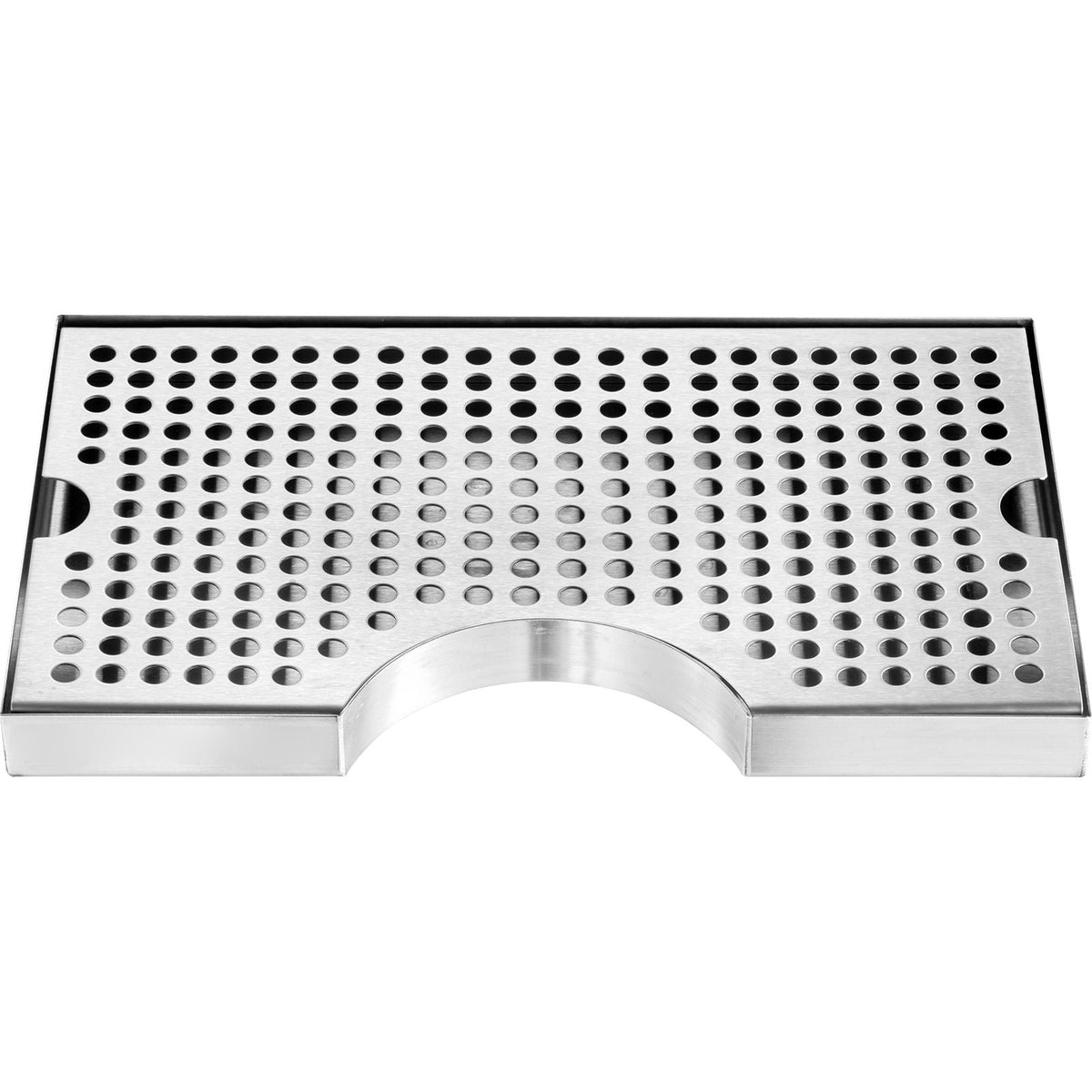 Kegerator Beer Drip Tray, 304 Stainless Steel Keg Drip Trays with 4 Non-Slip Rubber Pads and Detachable Cover, Heat / Cold Resistant Beer Tower Drip Pan for Bar Restaurant Coffee Shop Home