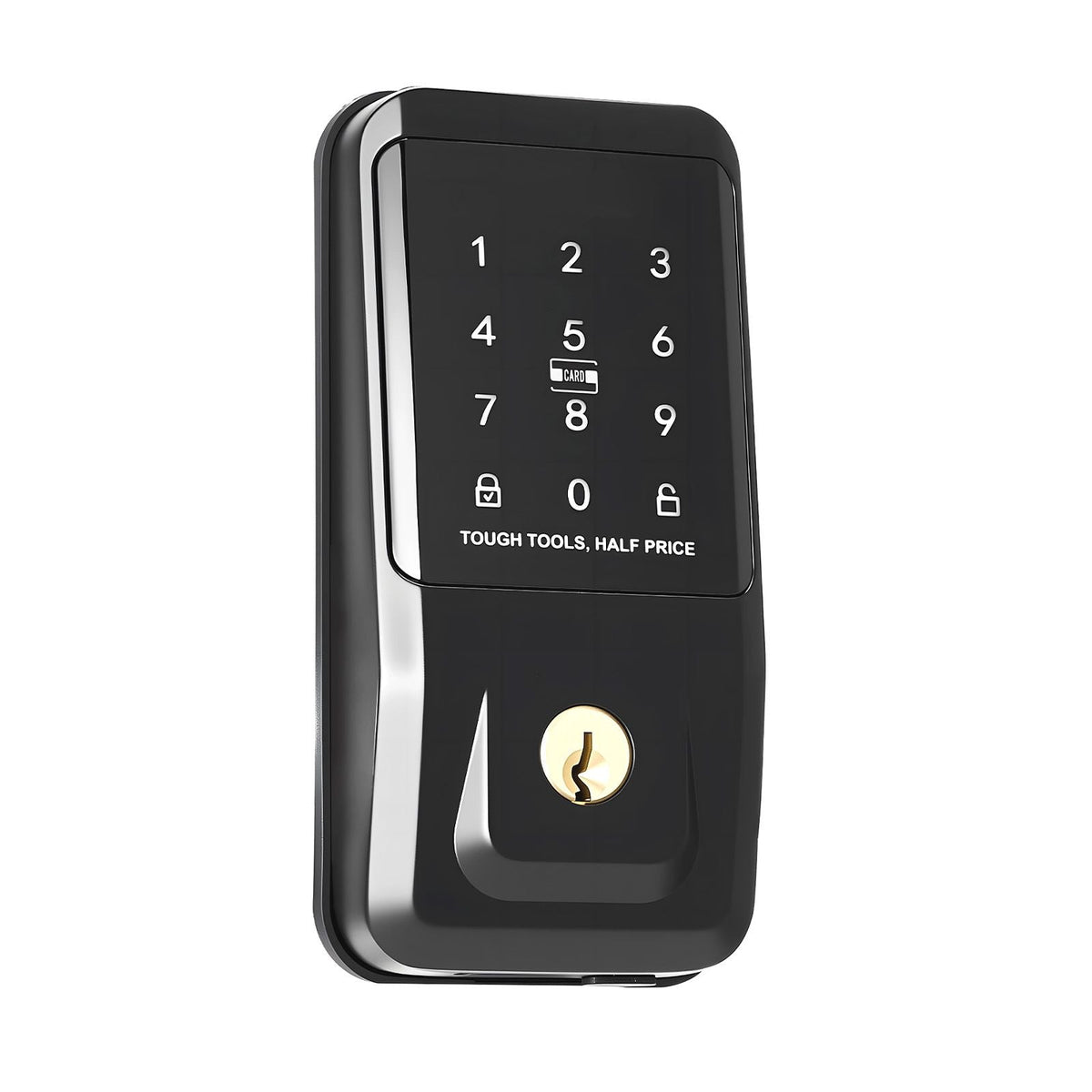 Keyless Entry Door Lock, Touchpad Electronic Deadbolt with IC Card, Customizable User Codes, Keyed Entry, Auto Lock, Anti-Peeking Password, Backlit, Easy Installation, for Home, Matte Black