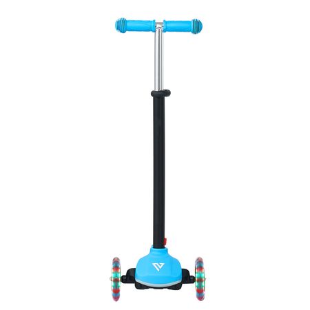Kick Scooter for Kids Ages 3+, 3-Wheel Toddler Scooter with Light-Up Wheels, Adjustable Height Handlebar, Wide Anti-Slip Deck, Lightweight Aluminum Frame for Boys & Girls up to 165 lbs, Blue