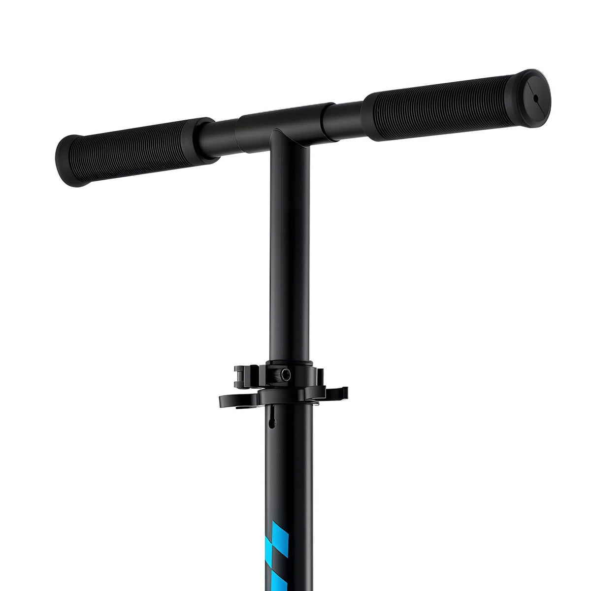 Kick Scooter for Kids Ages 8+, Teens & Adults, 2-Wheel Toddler Scooter with Adjustable Height Handlebar, Wide Anti-Slip Deck, Foldable Lightweight for Boys & Girls up to 220 lbs, Black + Blue