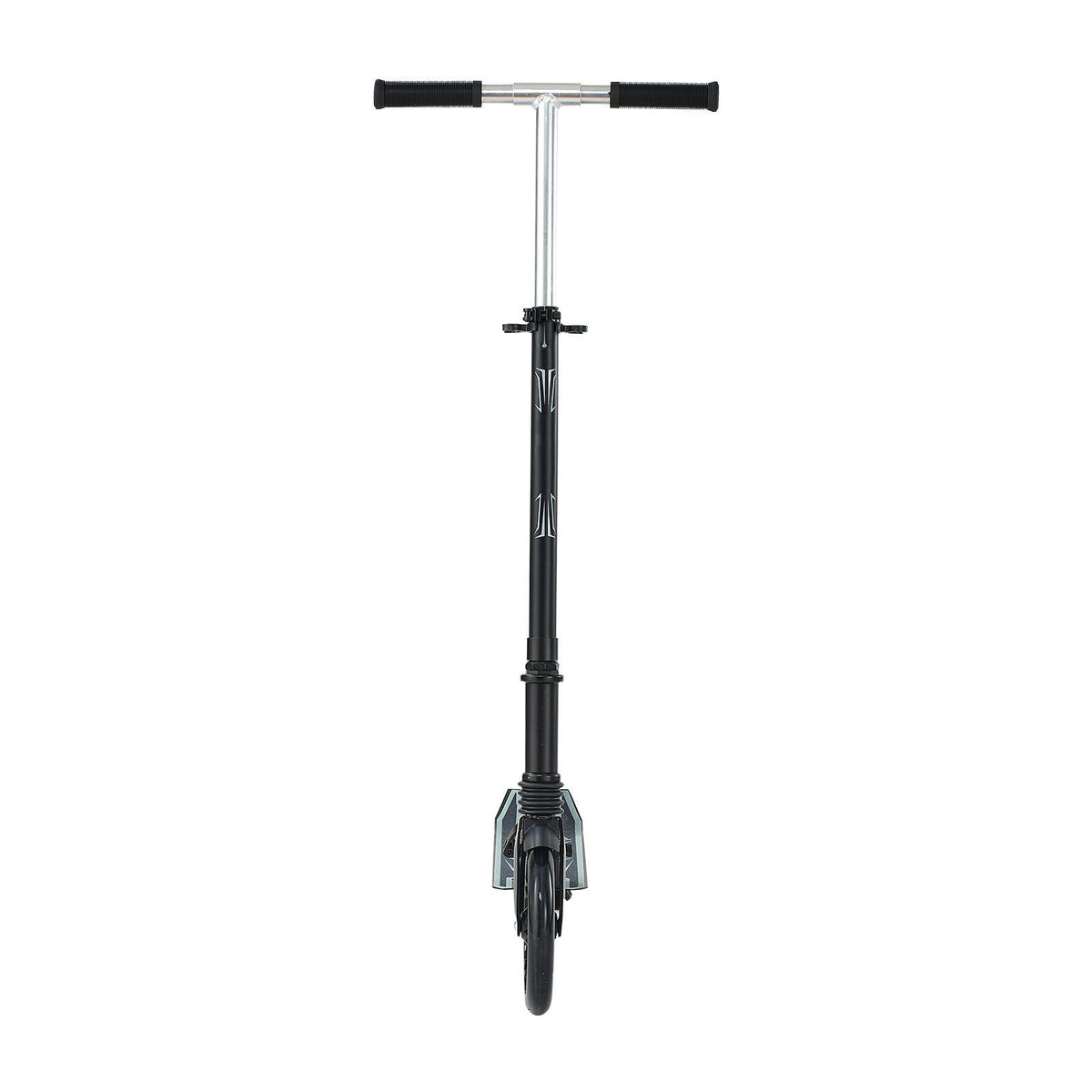 Kick Scooter for Kids Ages 8+, Teens & Adults, 2-Wheel Toddler Scooter with Adjustable Height Handlebar, Wide Anti-Slip Deck, Foldable Lightweight Frame for Boys & Girls up to 220 lbs, Black