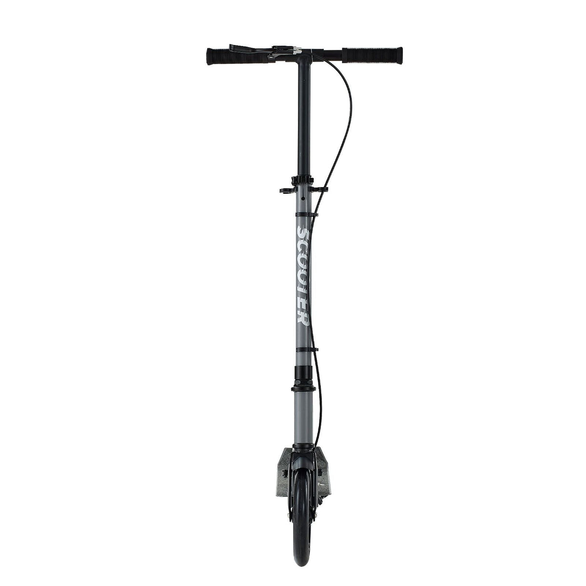 Kick Scooter for Kids Ages 8+, Teens & Adults, 2-Wheel Toddler Scooter with Adjustable Height Handlebar, Wide Anti-Slip Deck, Foldable Lightweight Frame for Boys & Girls up to 220 lbs, Gray
