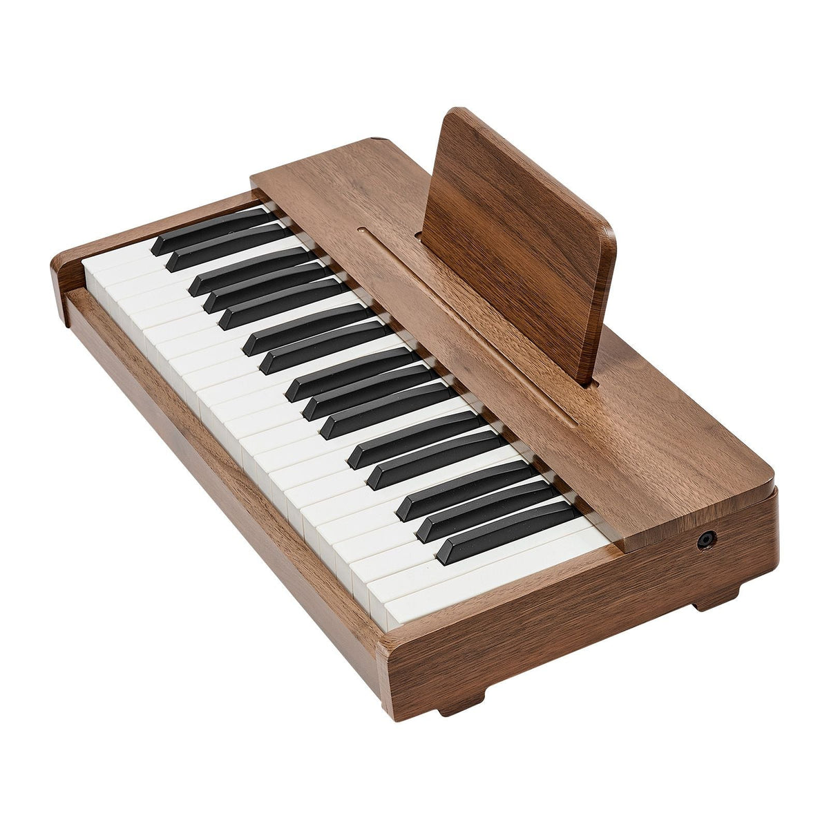 Kids Piano Keyboard, 37 Keys Wooden Digital Piano for Kids, Mini Music Educational Instrument Toy with Realistic Sound, Dual Power, Adjustable Volume for Toddlers, Boys Girls Learning,Walnut