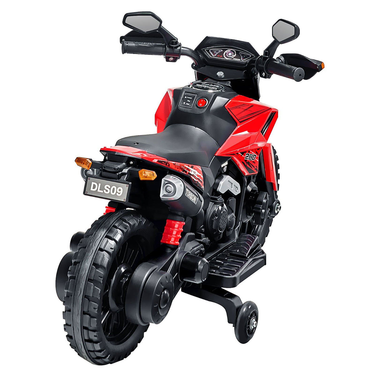 Kids Ride On Motorcycle, 12V Battery Powered Electric Motorcycle with Speed Up to 3mph, Detachable Training Wheels, Headlight, LED Light, Music, Bluetooth, Gift for Children Boys Girls Aged 3-4