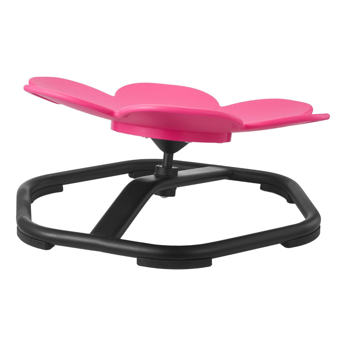 Kids Swivel Chair, 220 lbs Capacity, Flower Shape Sensory Spinning Chair, Autistic Kids Sensory Toy Seat with Non-Slip Metal Base, Toddler Sit & Spin Seat for Coordination Balance Focus, Rose