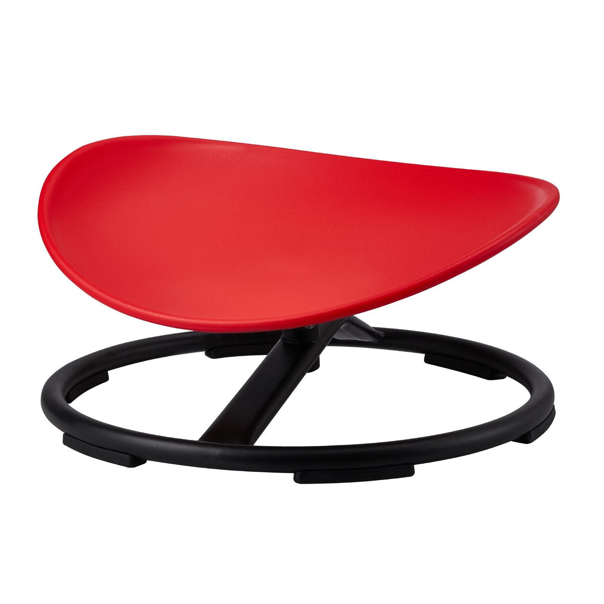 Kids Swivel Chair, 220 LBS Capacity, Sensory Spinning Chair, Autistic Kids Sensory Toy Chair with Non-Slip Metal Base, Toddler Sit and Spin Chair for Coordination Balance Focus Training Red
