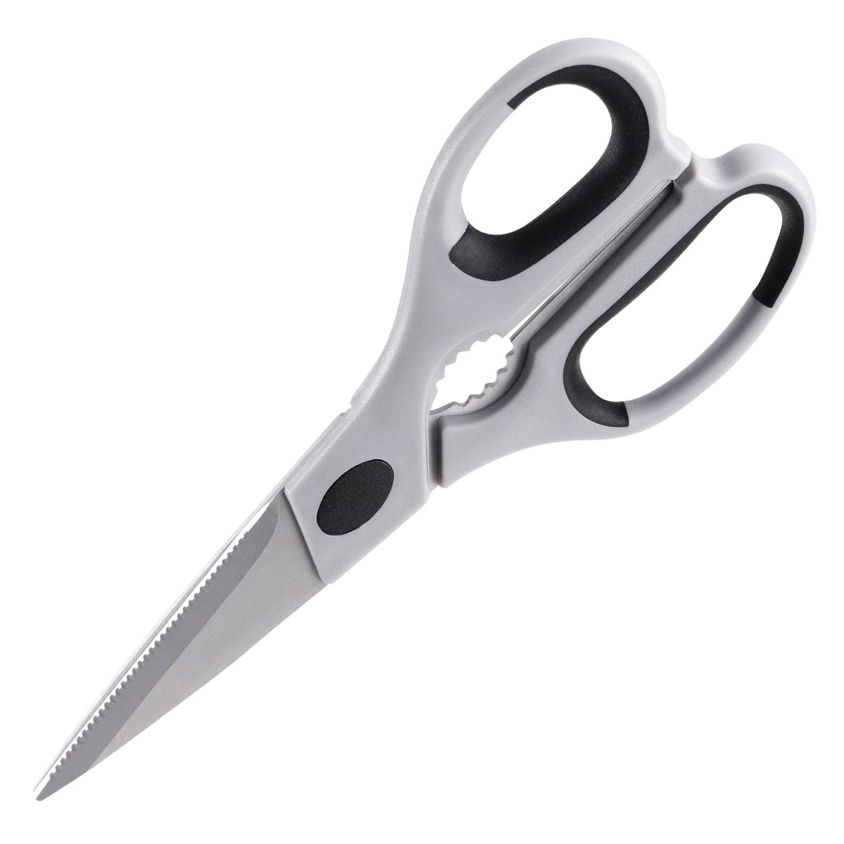 Kitchen Scissors, Durable Stainless Steel Kitchen Shears with Protective Sheath, Heavy Duty Cooking Shears Soft Grip Comfort Handle, Kitchen Utensil for Cutting Meat, Food, Fish, Poultry, Grey