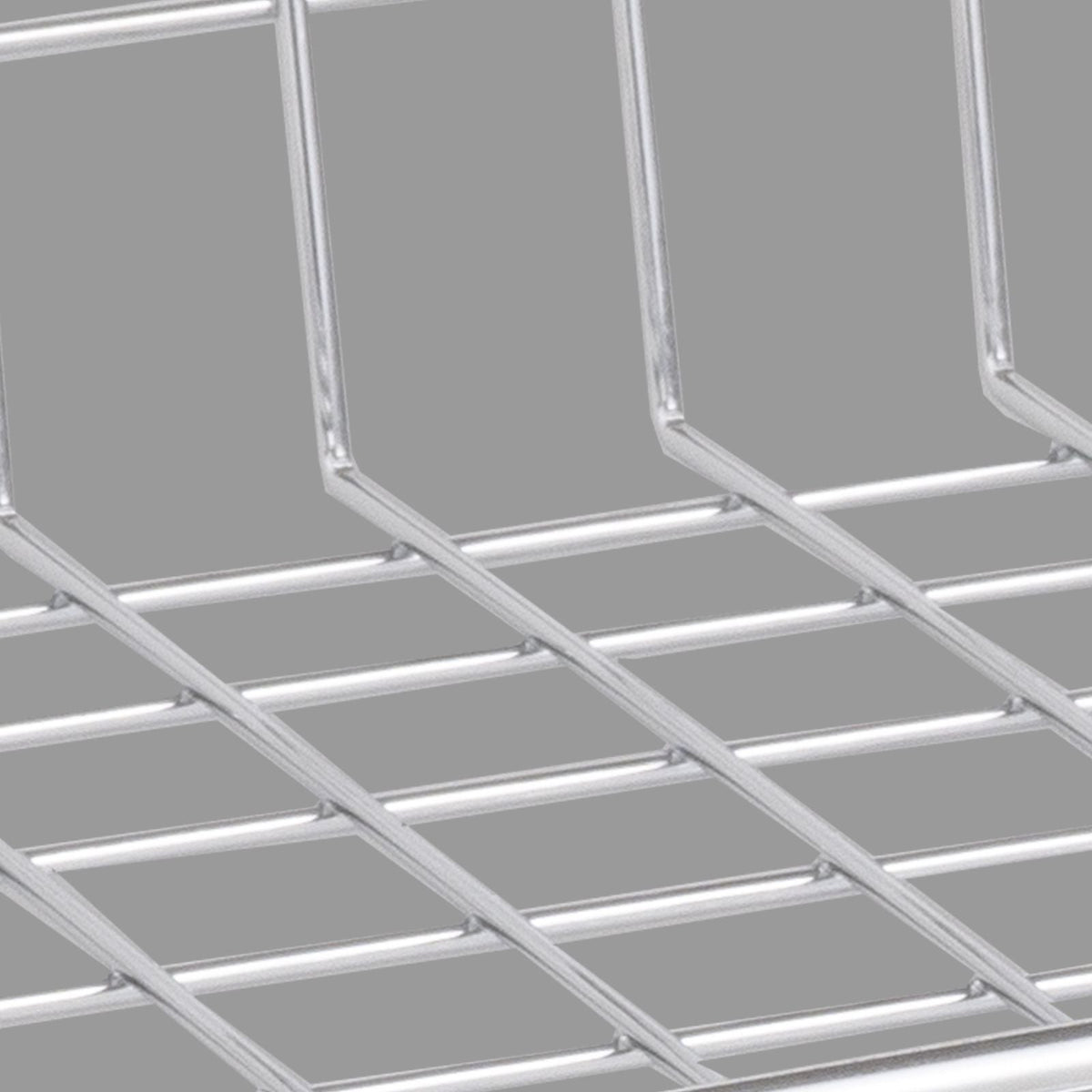 Kitchen Utility Cart, 3 Tiers, Wire Rolling Cart with 661LBS Capacity, Steel Service Cart on Wheels, Metal Storage Trolley with 80mm Deep Basket Curved Handle 6 Hooks, for Indoor and Outdoor Use