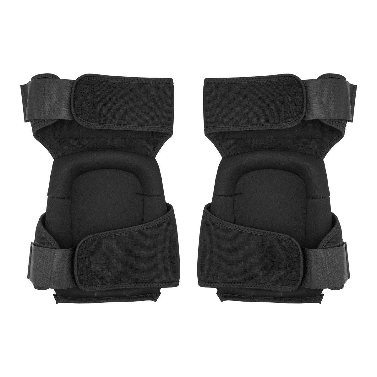 Knee Pads for Work, Extended Heavy Duty Construction Knee Pads with 2 Extension Straps, Anti-slip Foam Gel Knee Pads, Men & Women, for Gardening Flooring Roofing and Cleaning, Black and Orange