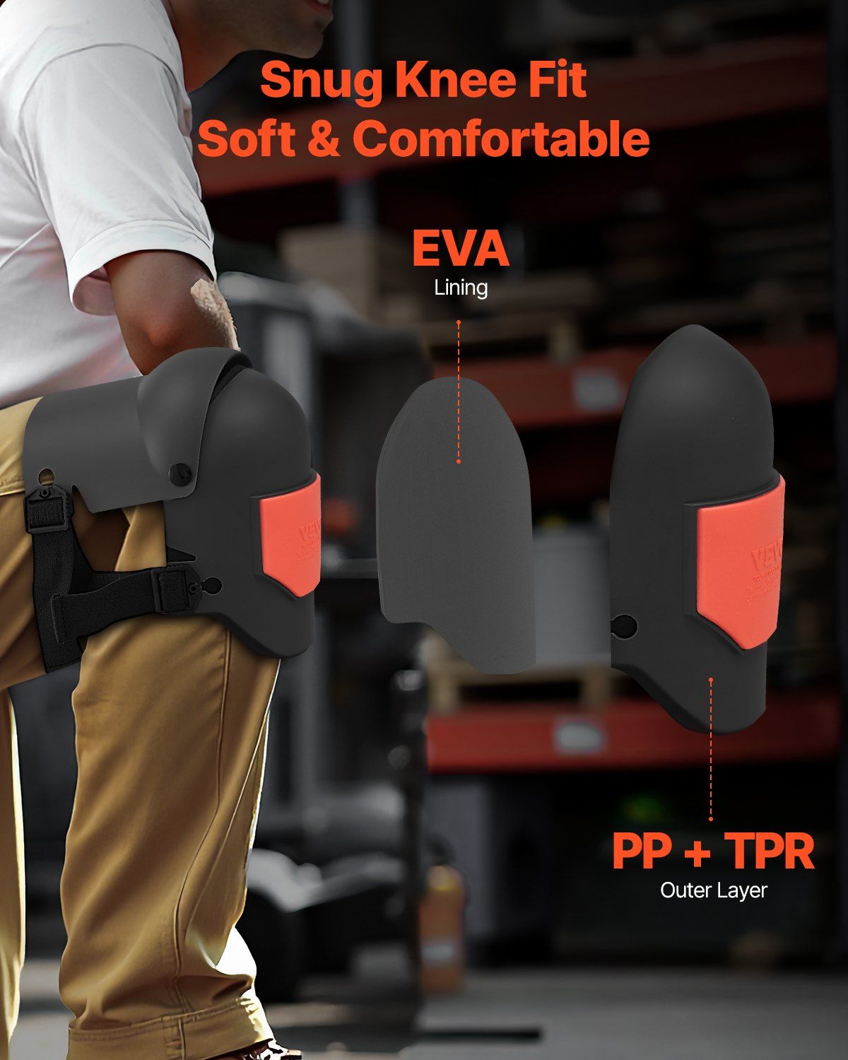 Knee Pads for Work Extra Thick for Construction Flooring Roofing Cleaning