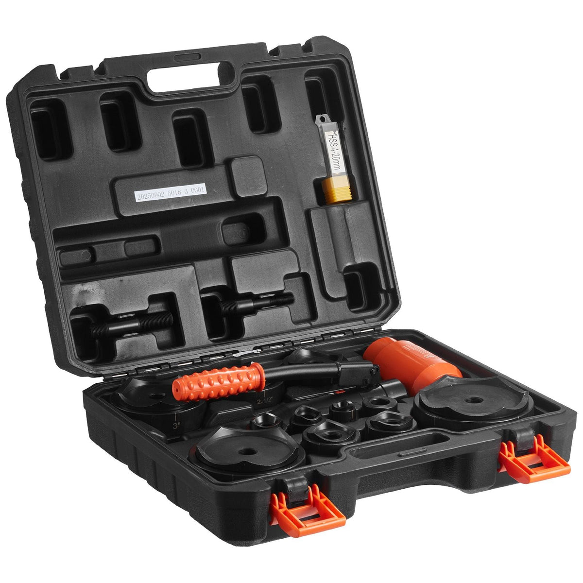 Knockout Punch Set, 15 Ton Hydraulic Knockout Set, 1/2" to 4" KO Tool Kit Hole Making Tool, KO Tools Kit W/10 Dies for Metal Electrical Cabinets, Electrical Control Cabinets, Switch Cabinets