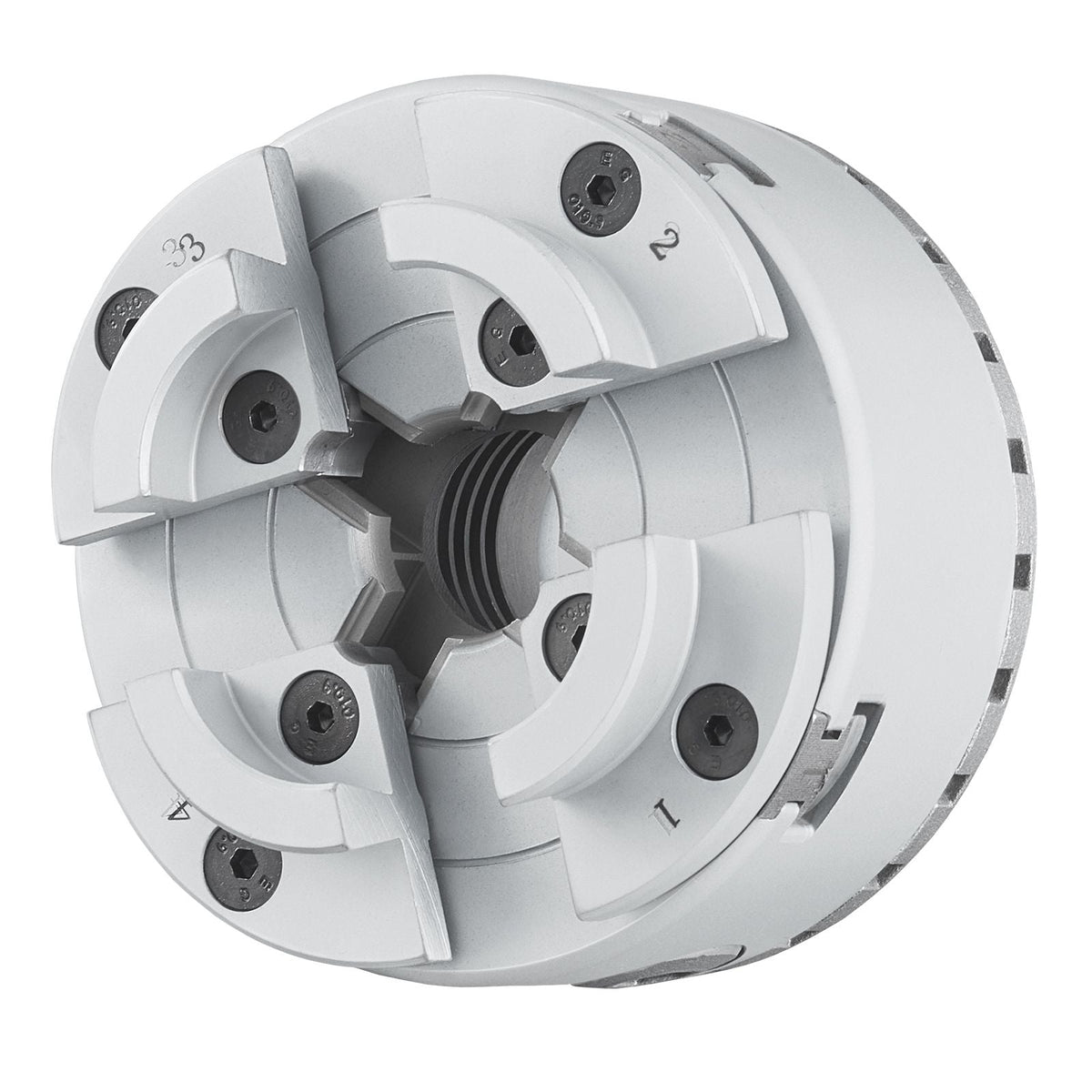 KP2-3/4 Lathe Chuck, 4-Jaw 2.75" Diameter, Metal Lathe Chuck Turning Machine Accessories, Self-centering Tool, for Lathe, Precision Machining, Grinding Machines, Milling Machines