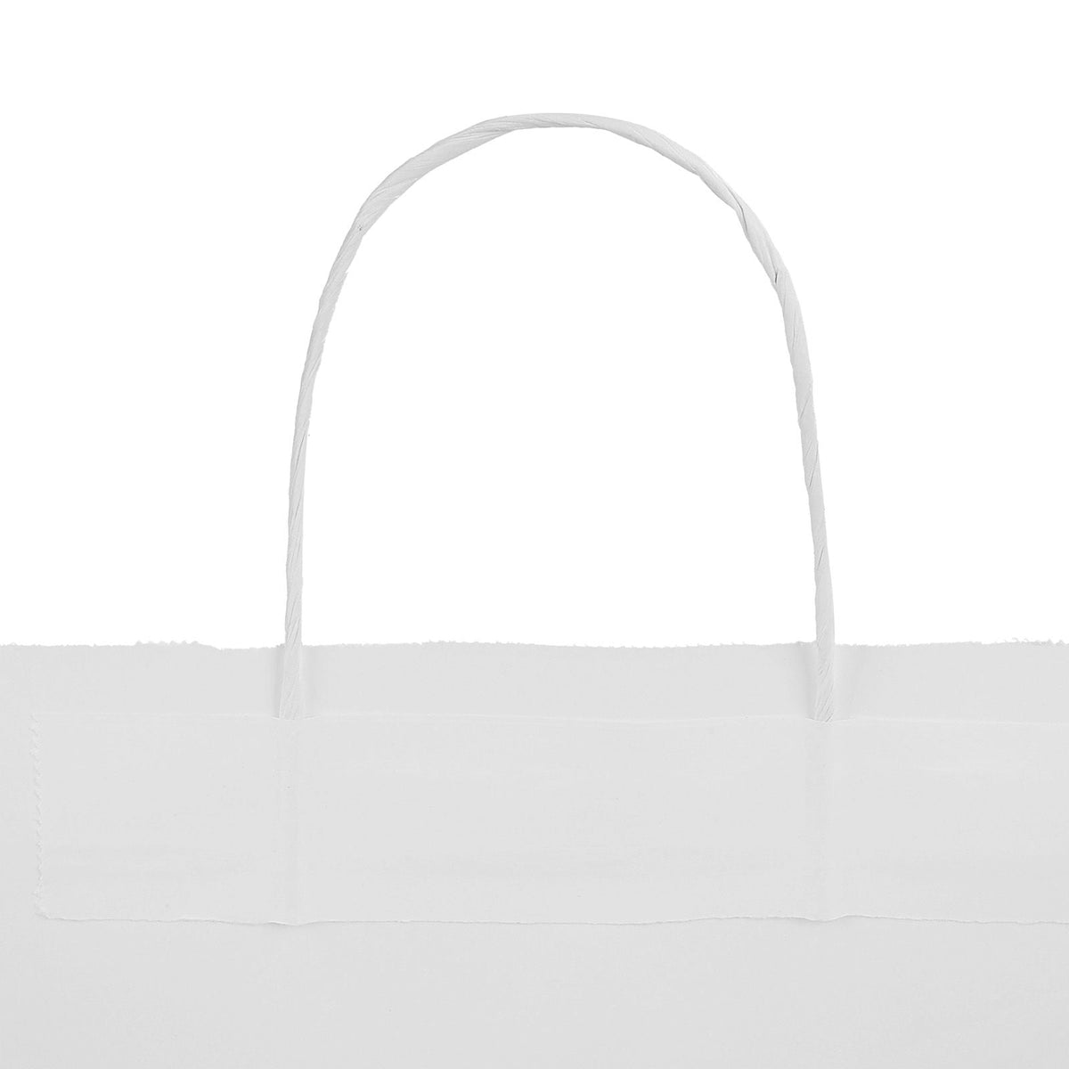 Kraft Paper Bags with Handles, 100Pcs 16 x 6 x 12 in, Large Paper Grocery Bags, Reusable & Recycled Take-Out Sacks, Plain Party Bag Bulk for Birthday, Wedding, Business, Goody, White