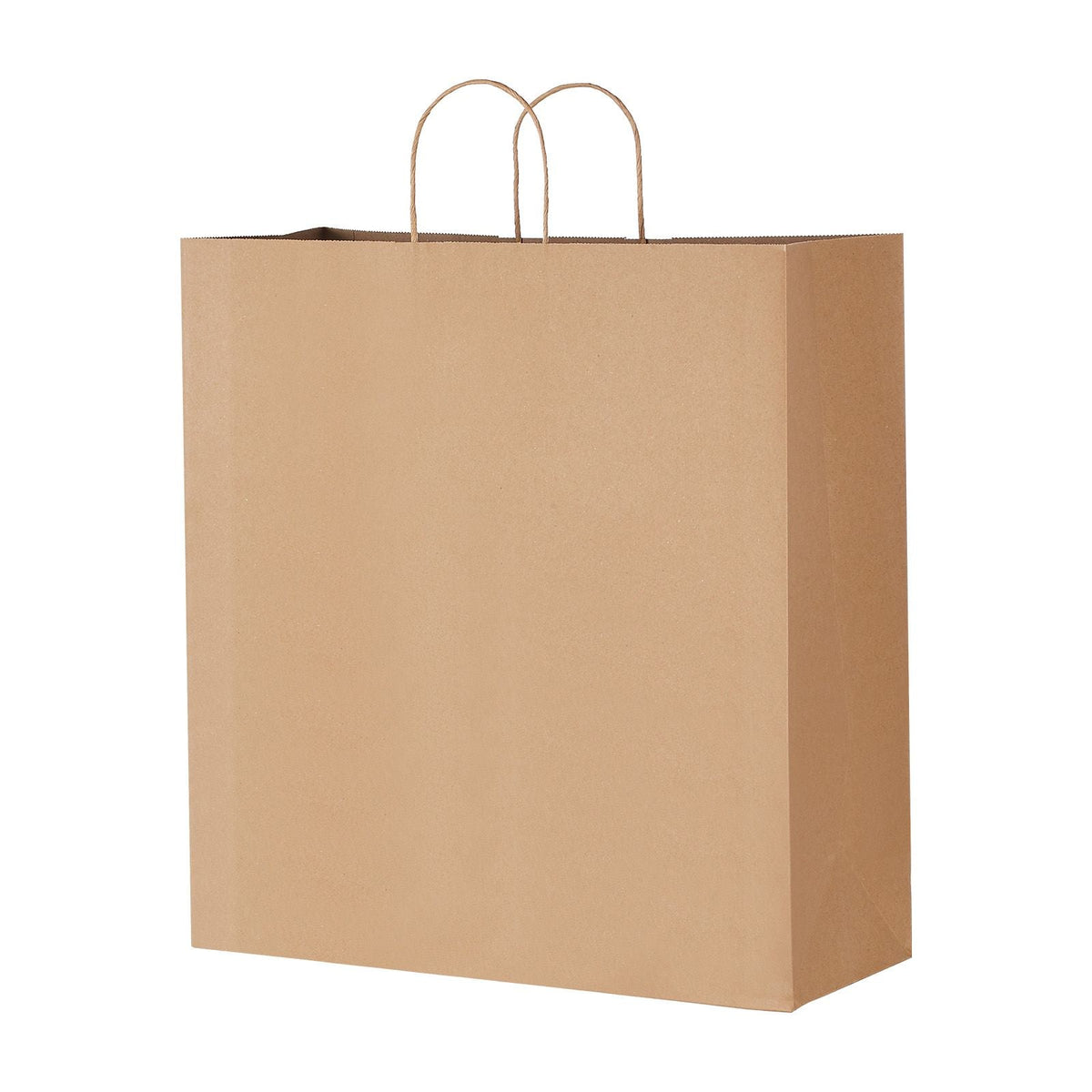 Kraft Paper Bags with Handles, 100Pcs 18 x 7 x 19 in, Large Paper Grocery Bags, Reusable & 100% Recycled Take-Out Sacks, Plain Party Bag Bulk for Birthday, Wedding, Business, Goody, Brown
